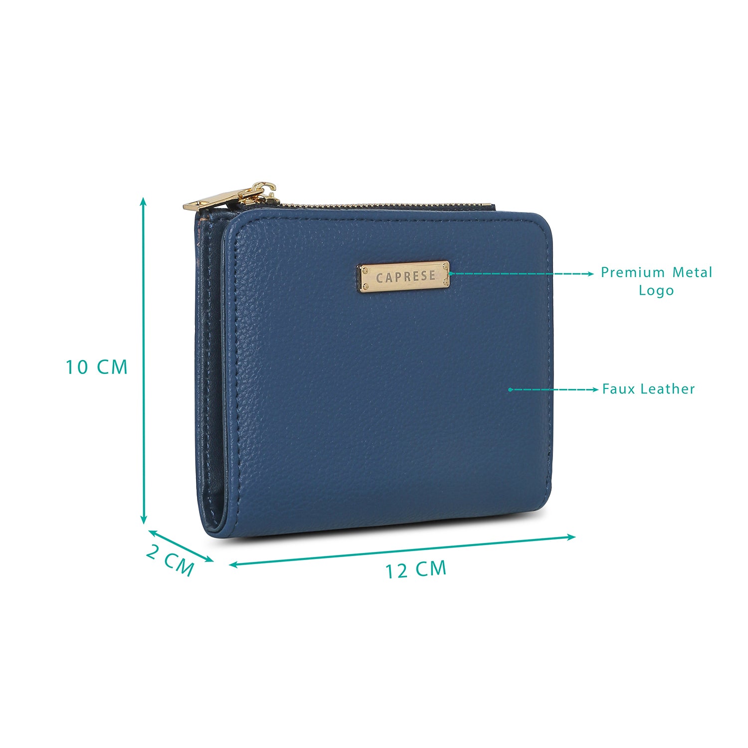Caprese Angelina Small Blue Wallet - Image 3