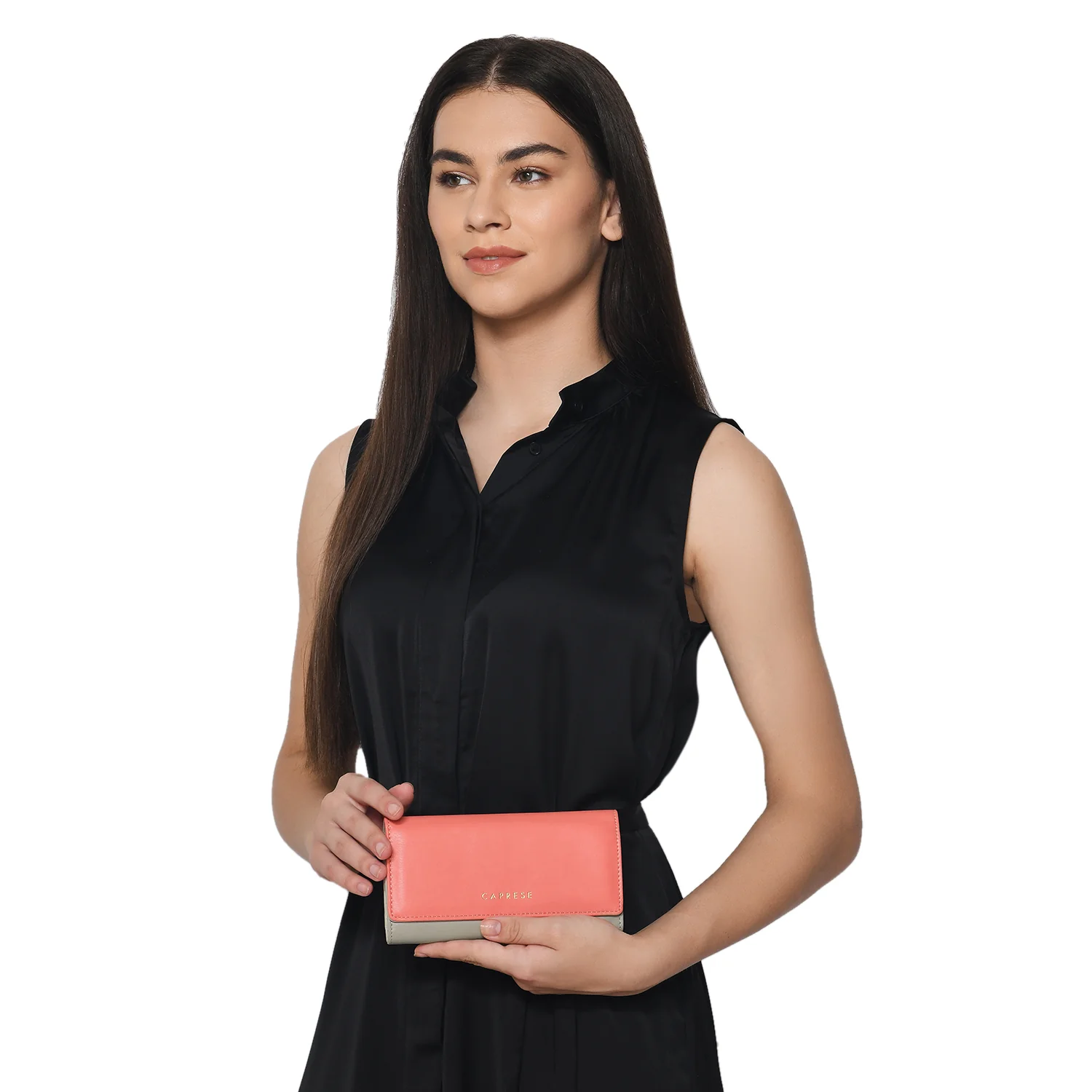 Caprese Annie Medium Sand Coral Wallet - Image 2