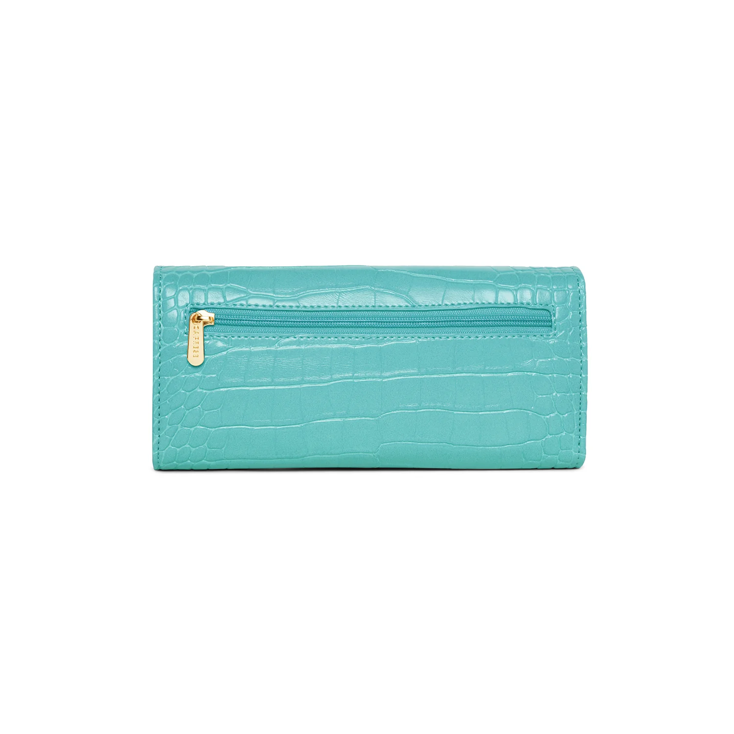 Caprese Ariana Medium Blue Flap Wallet - Image 4