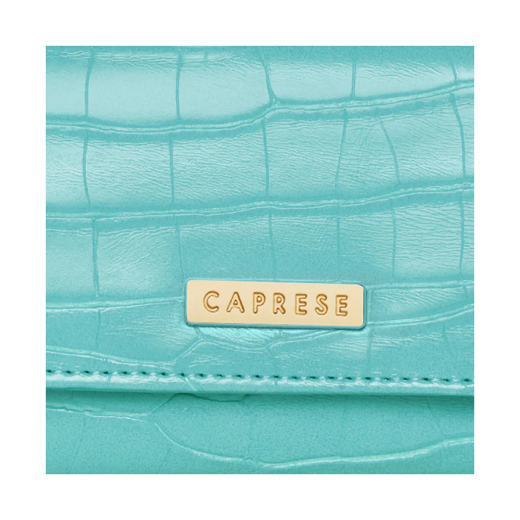 Caprese Ariana Medium Blue Flap Wallet - Image 7