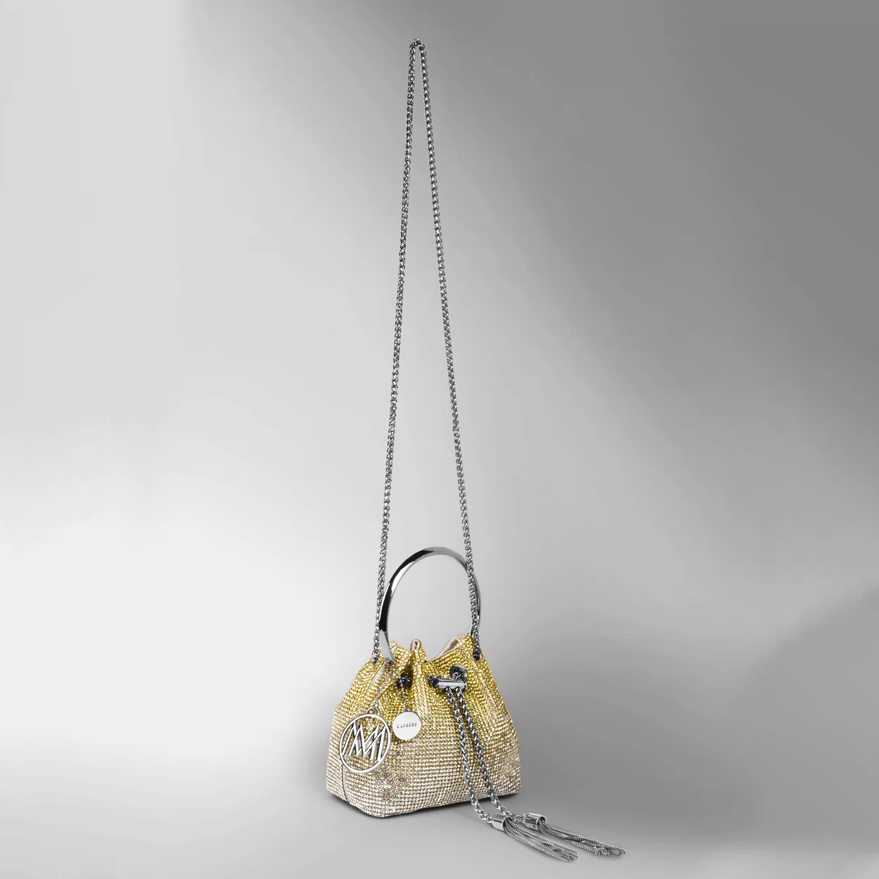 Caprese Aurora Silver Gold Clutch - Image 3