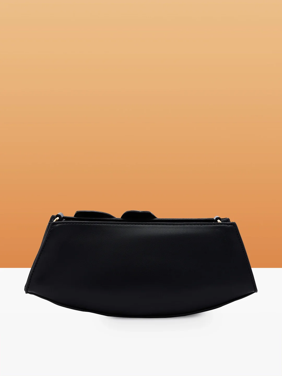 Caprese Ava Flower 3D Medium Black Clutch Bag - Image 4