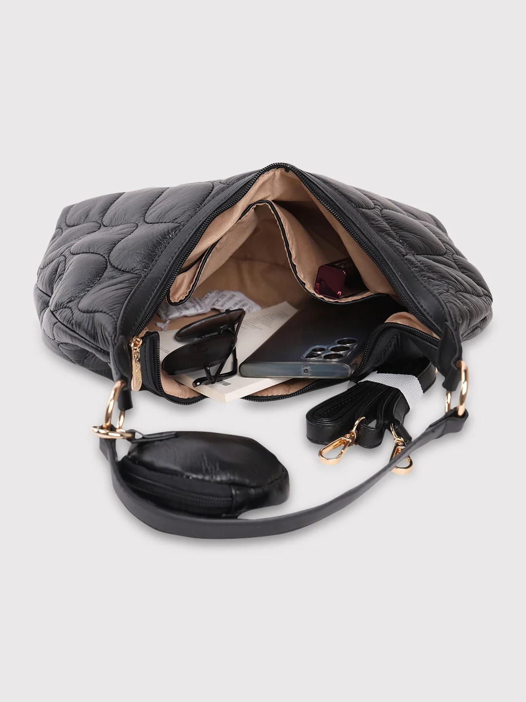 Caprese Briar Medium Black Hobo Bag - Image 8