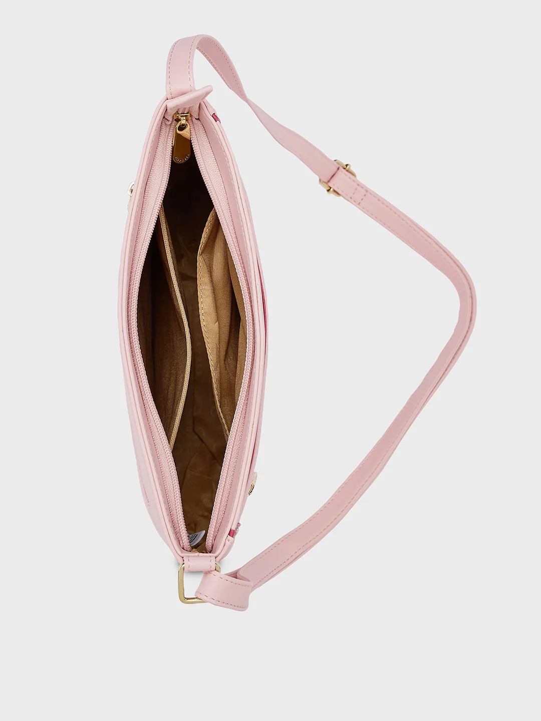 Caprese Aarya Medium Blush & Maroon Sling Bag - Image 6