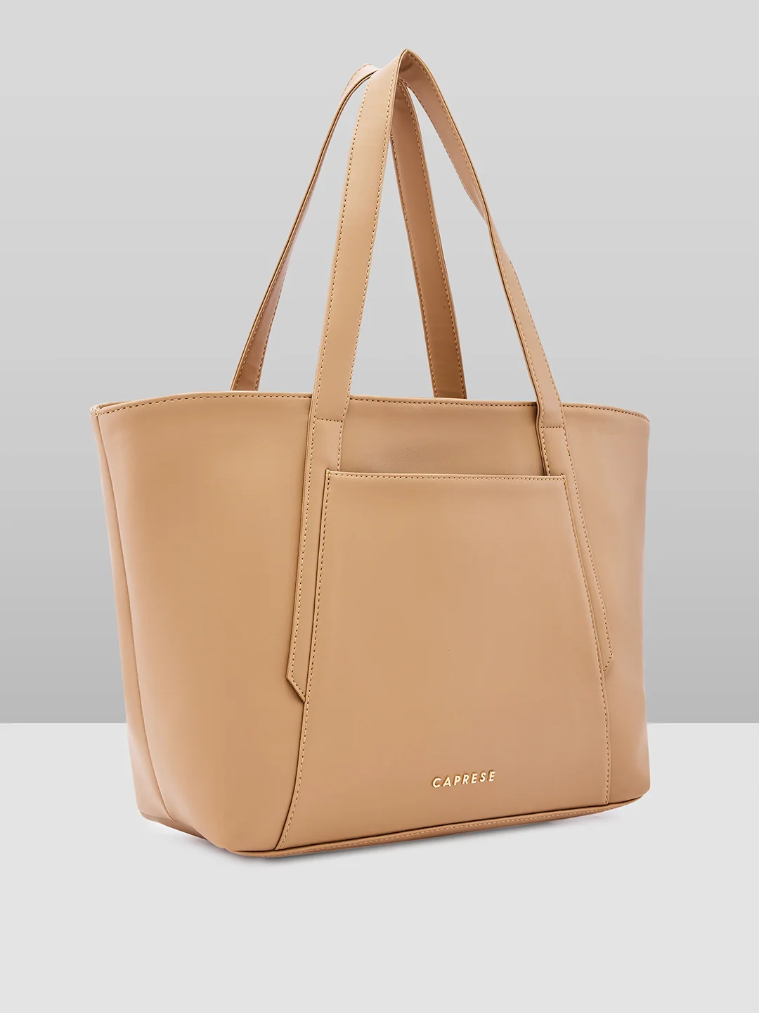 Caprese Aarya Large Beige Tote Bag - Image 4