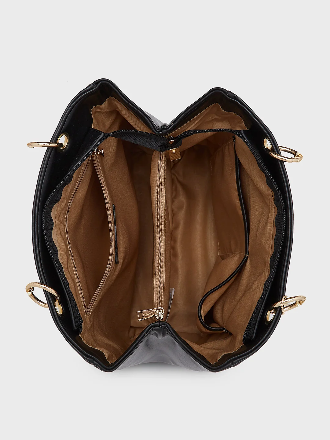 Caprese Abena Small Black Tote Bag - Image 6