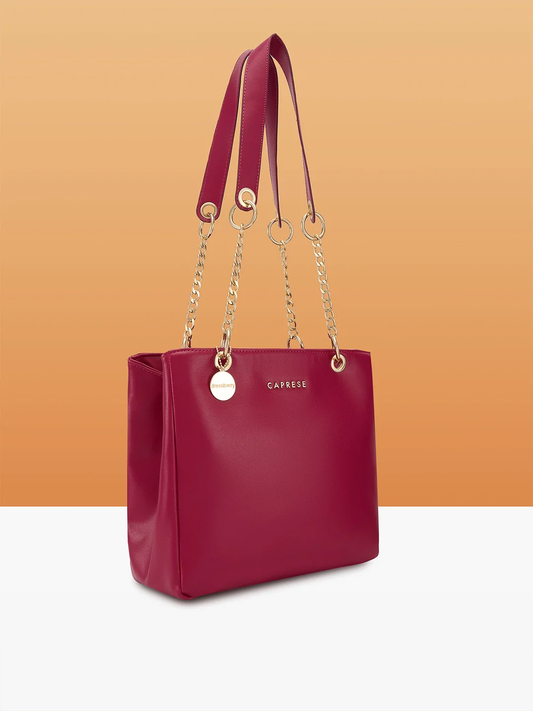 Caprese Abena Small Pink Tote Bag - Image 2