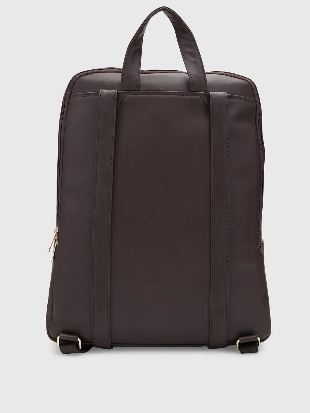 Caprese Adah Large Chocolate Brown Laptop Backpack - Image 4