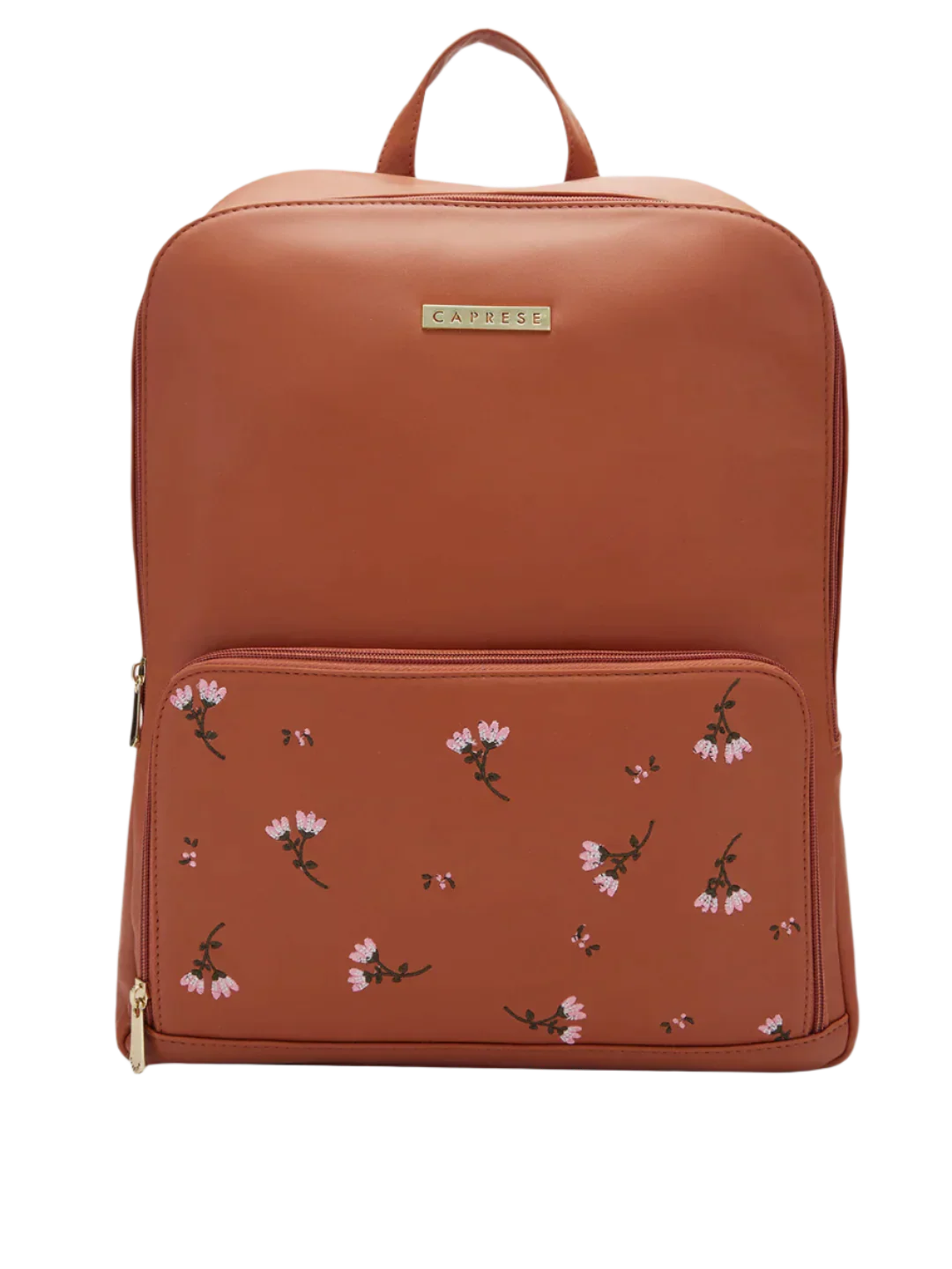 Caprese Adah Large Tan Laptop Backpack