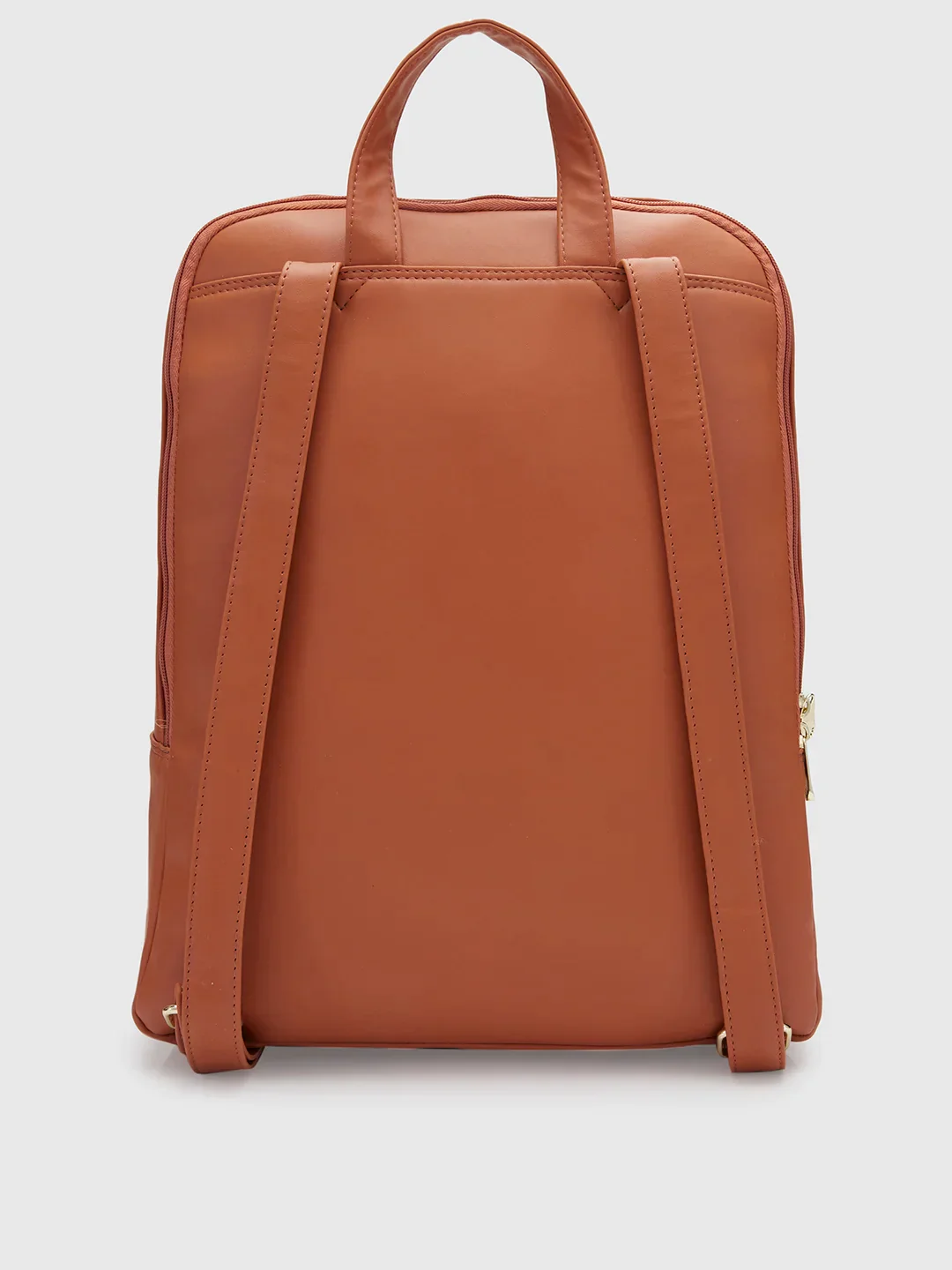 Caprese Adah Large Tan Laptop Backpack - Image 4