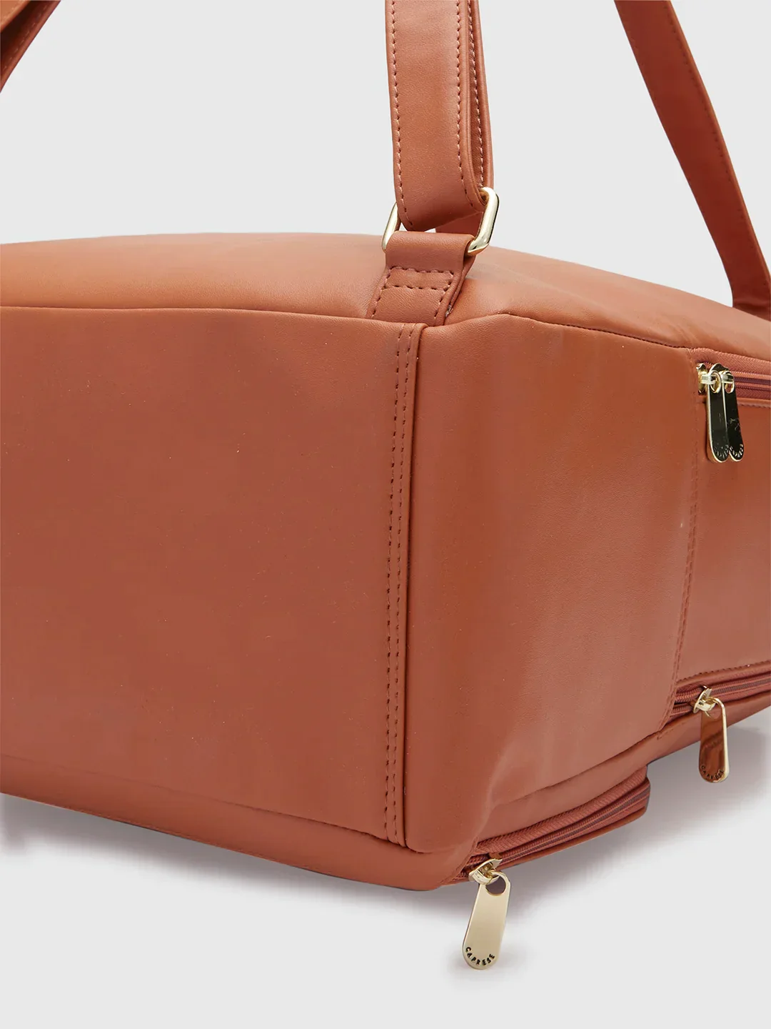 Caprese Adah Large Tan Laptop Backpack - Image 6
