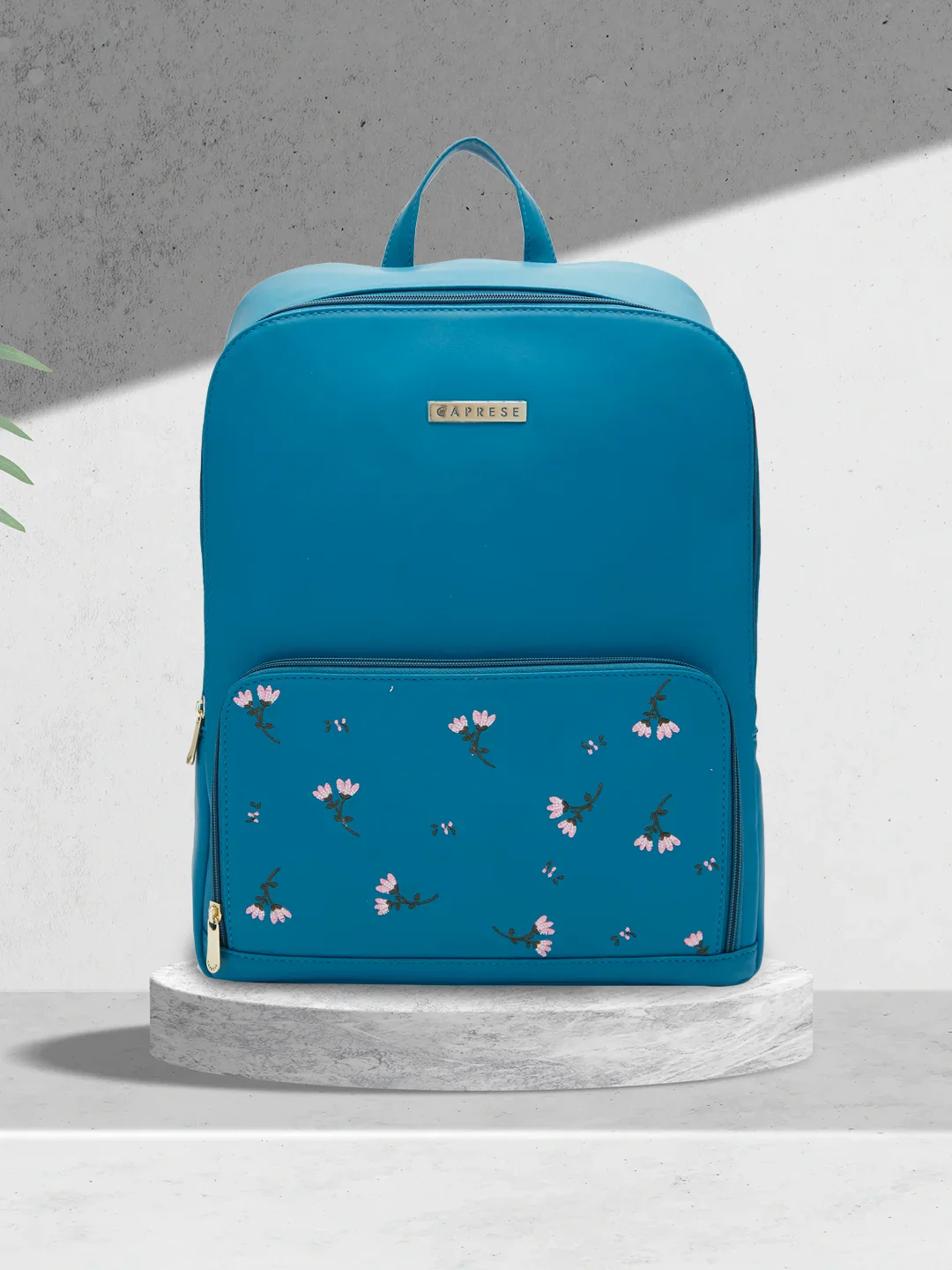 Caprese Adah Large Teal Backpack - Image 2