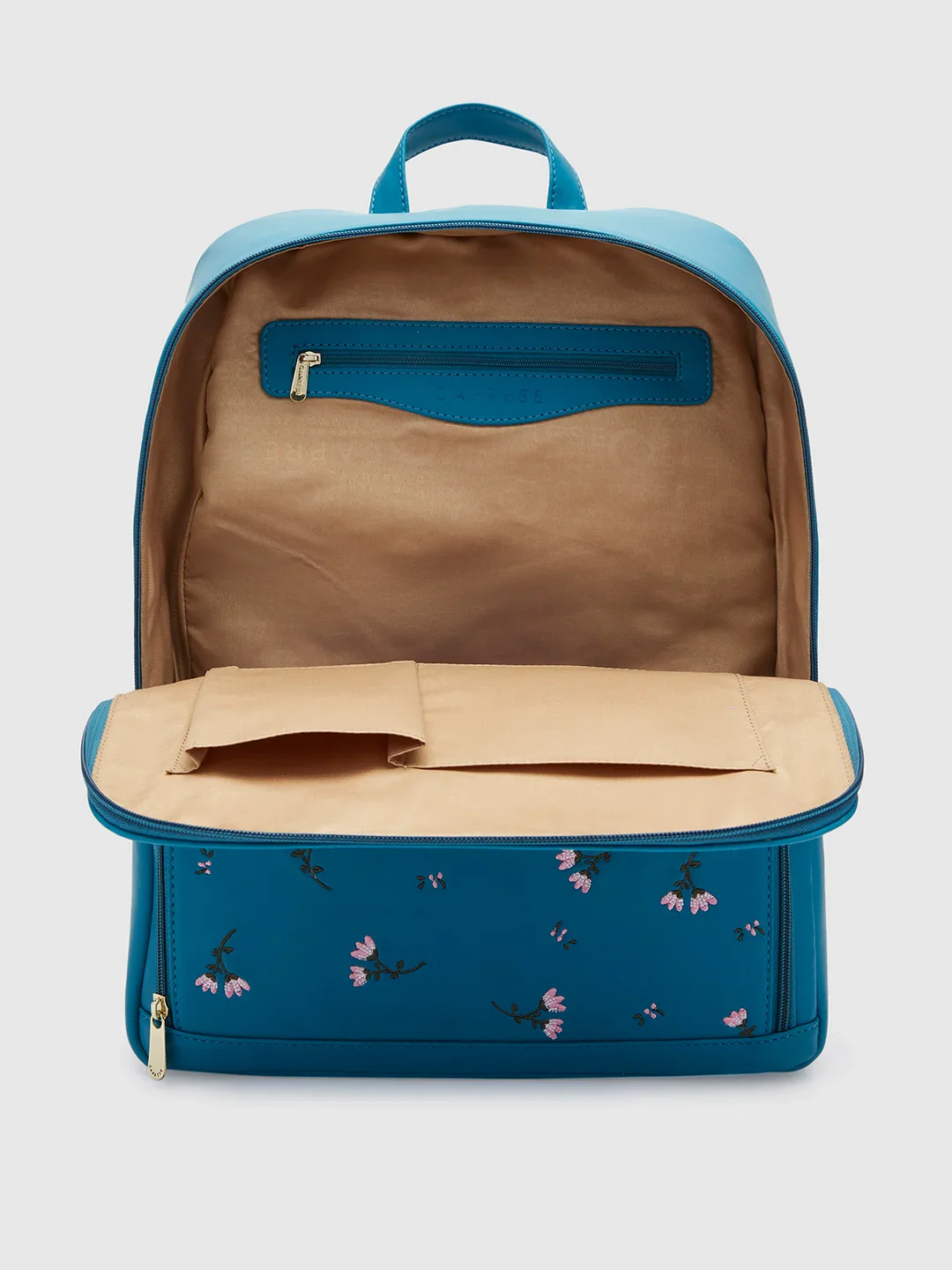 Caprese Adah Large Teal Backpack - Image 9