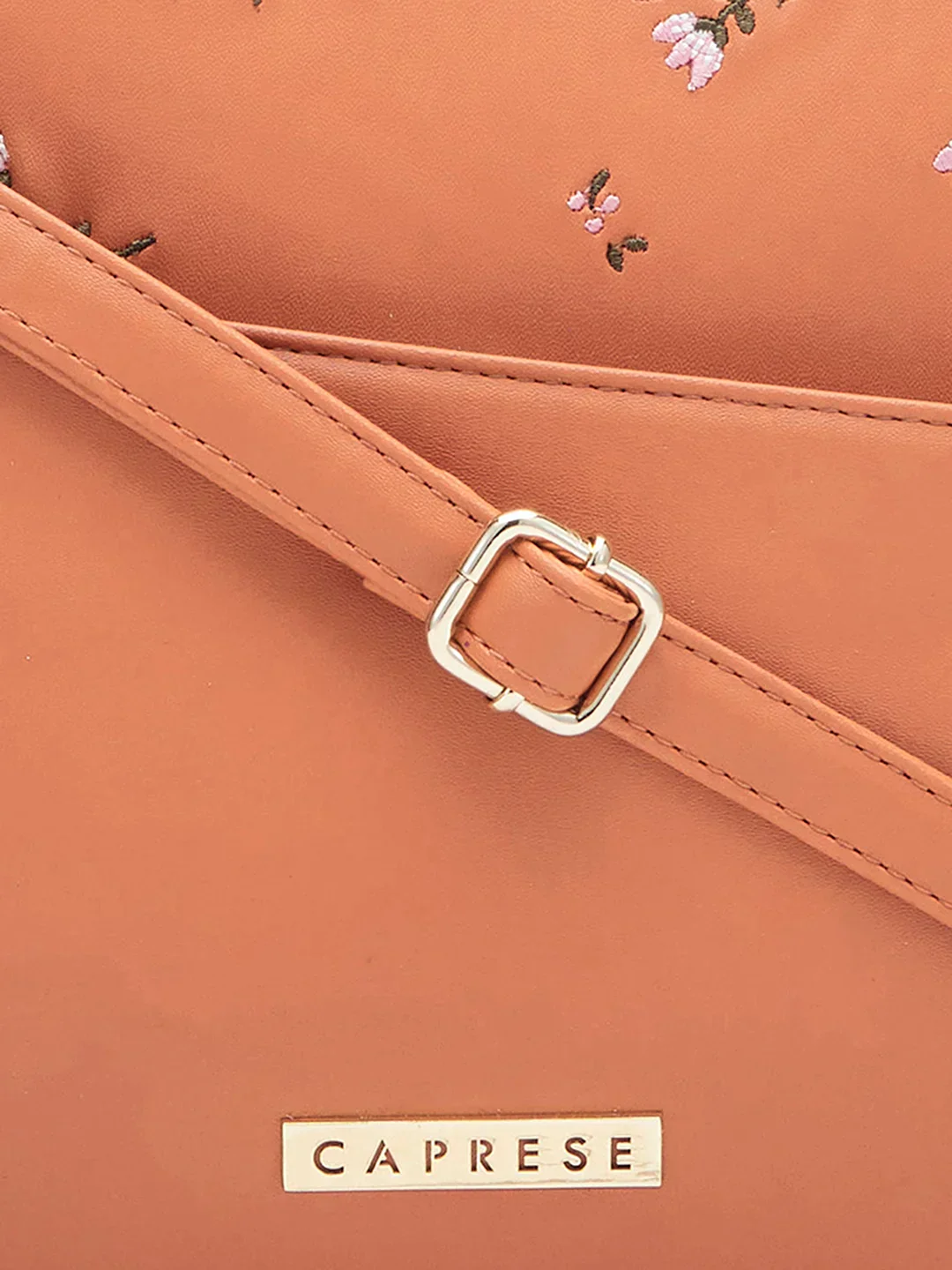 Caprese Adah Large Tan Satchel Bag - Image 9