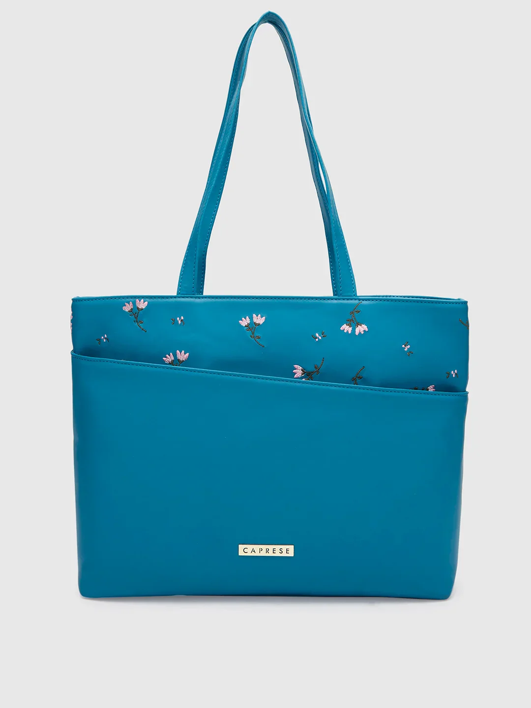 Caprese Adah Large Teal Tote Bag