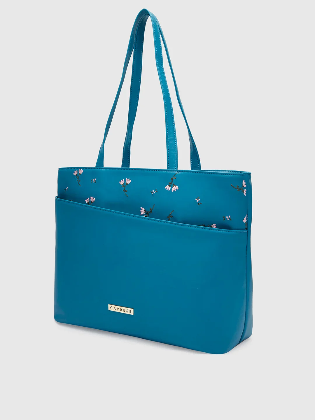 Caprese Adah Large Teal Tote Bag - Image 5