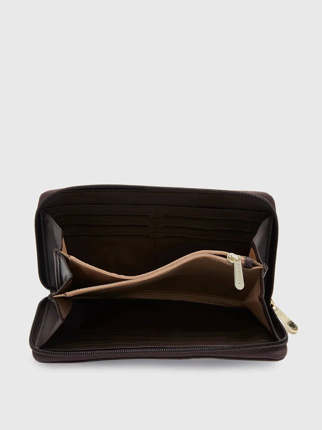 Caprese Adah Large Chocolate Brown Wallet - Image 7