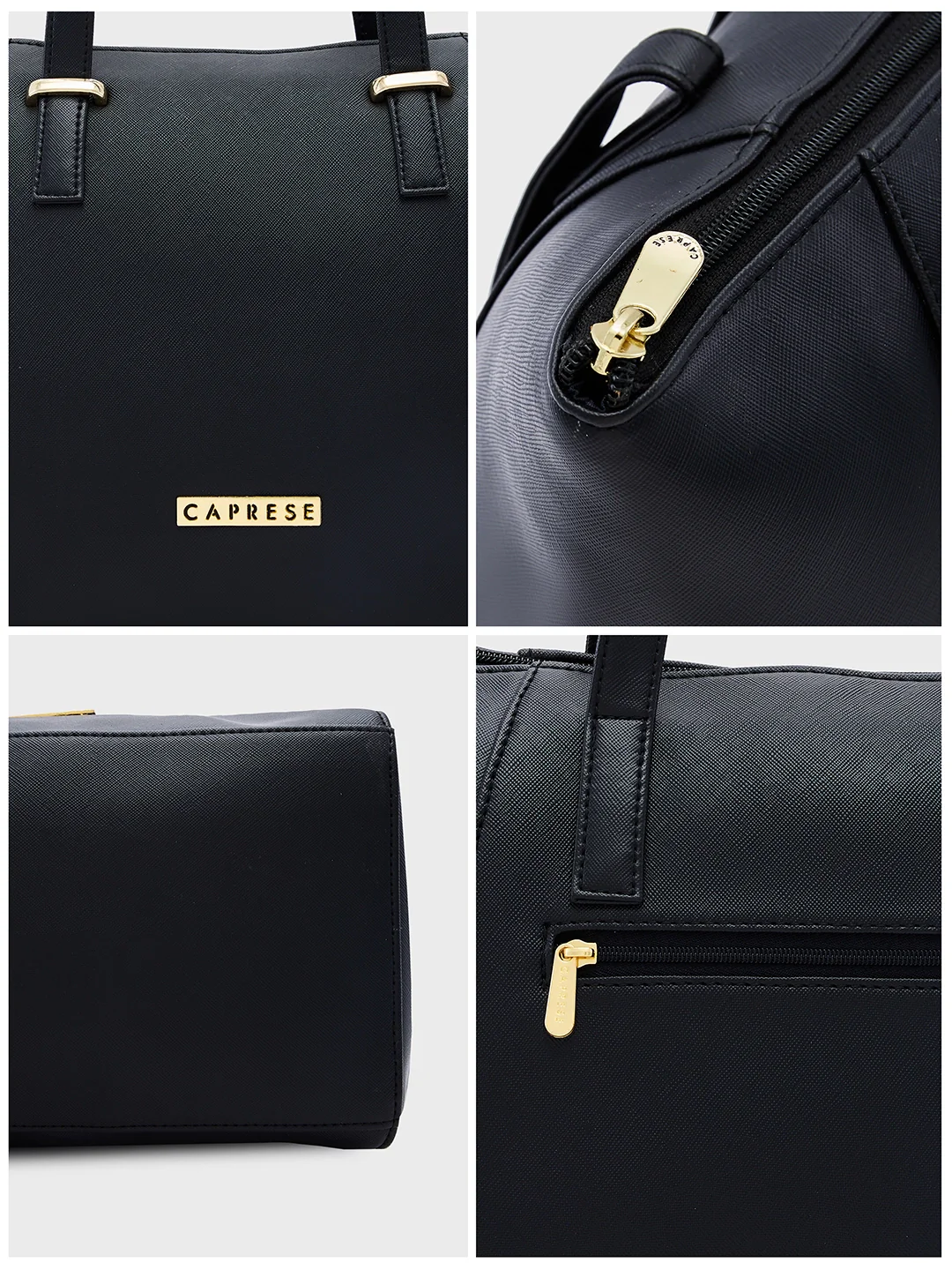 Caprese Afra Medium Black Tote Bag - Image 12