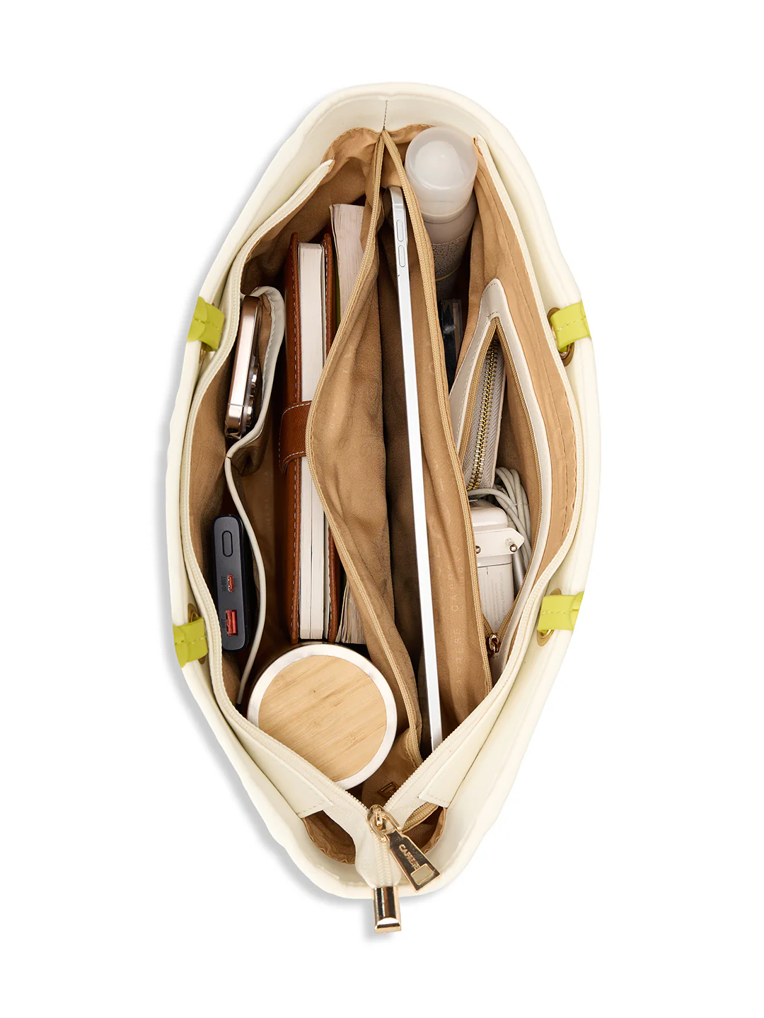 Caprese Aimee Large Alpine Oat Tote Bag - Image 8