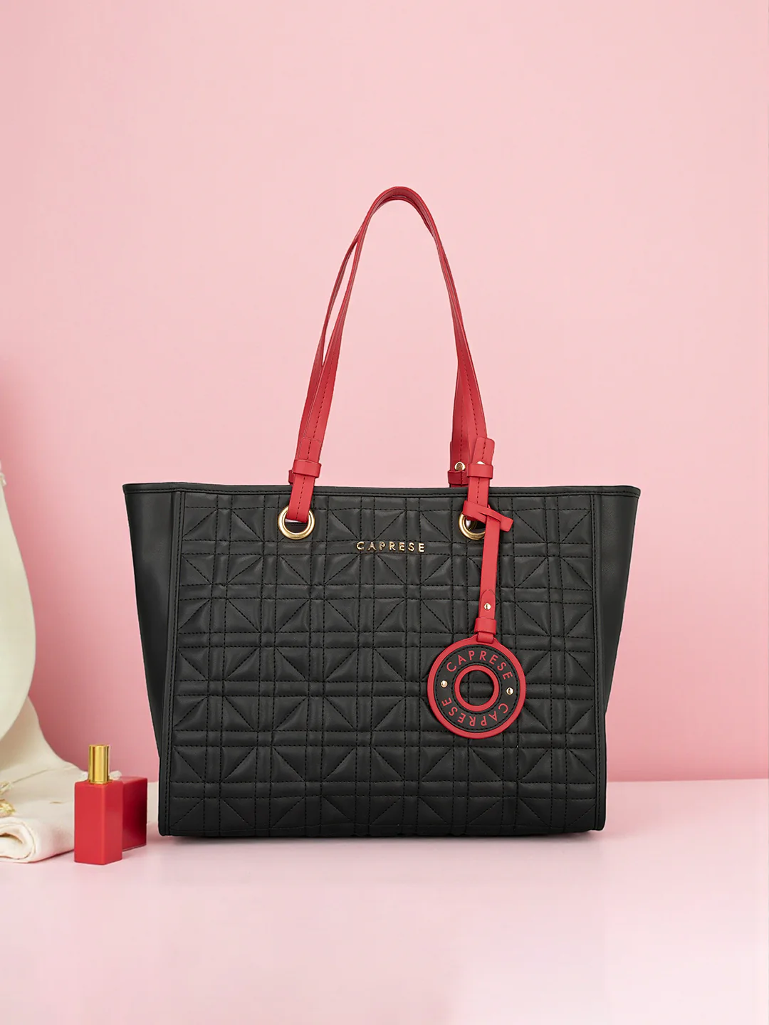 Caprese Aimee Large Black Tote Bag - Image 10