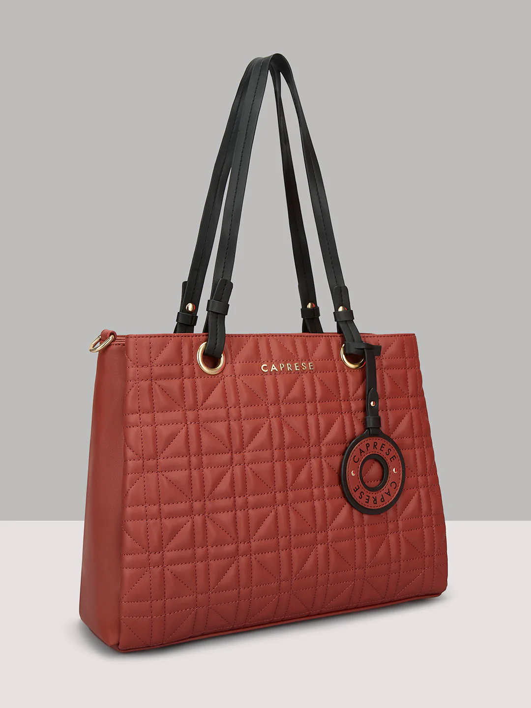 Caprese Aimee Large Intense Rust Satchel Bag - Image 8