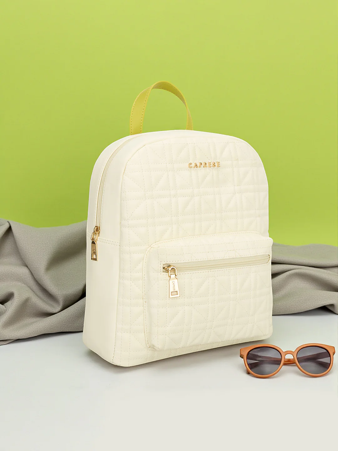 Caprese Aimee Medium Alpine Oat Backpack - Image 10