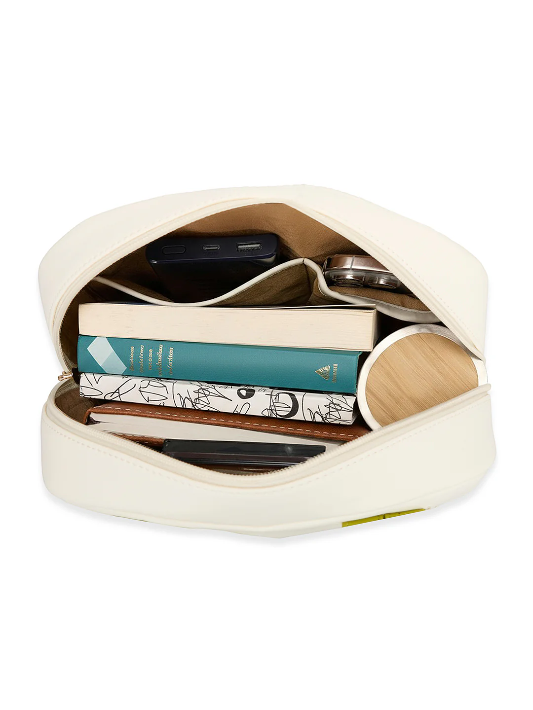 Caprese Aimee Medium Alpine Oat Backpack - Image 8