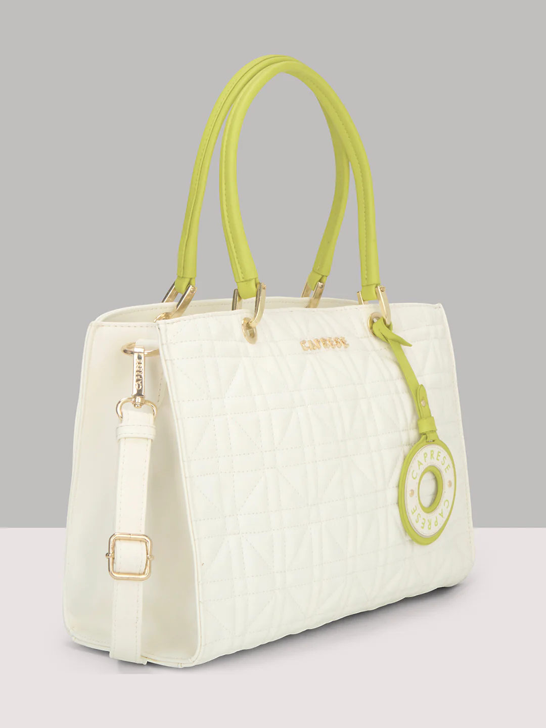 Caprese Aimee Medium Alpine Oat Satchel - Image 12