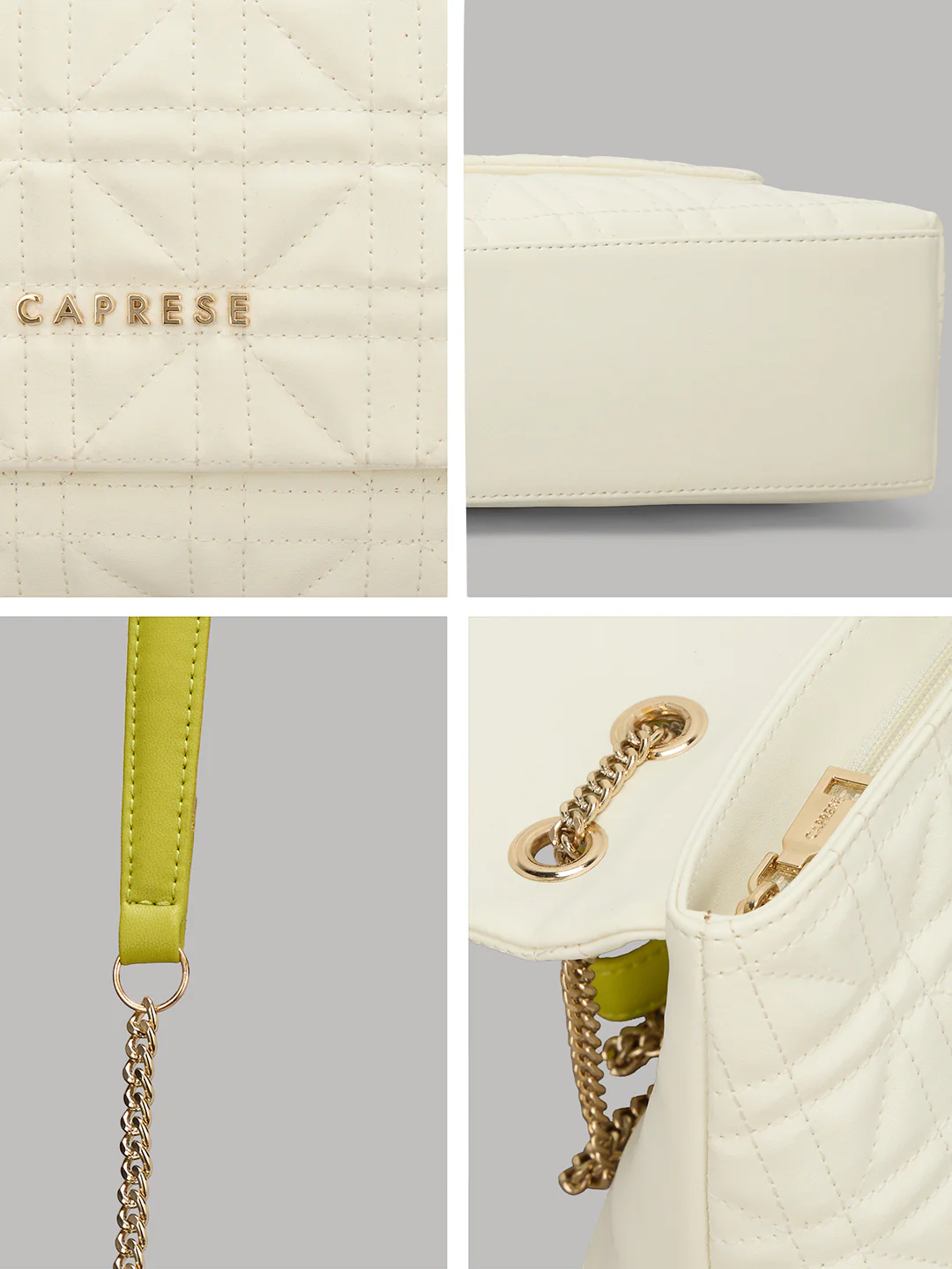 Caprese Aimee Medium Alpine Oat Sling Bag - Image 10