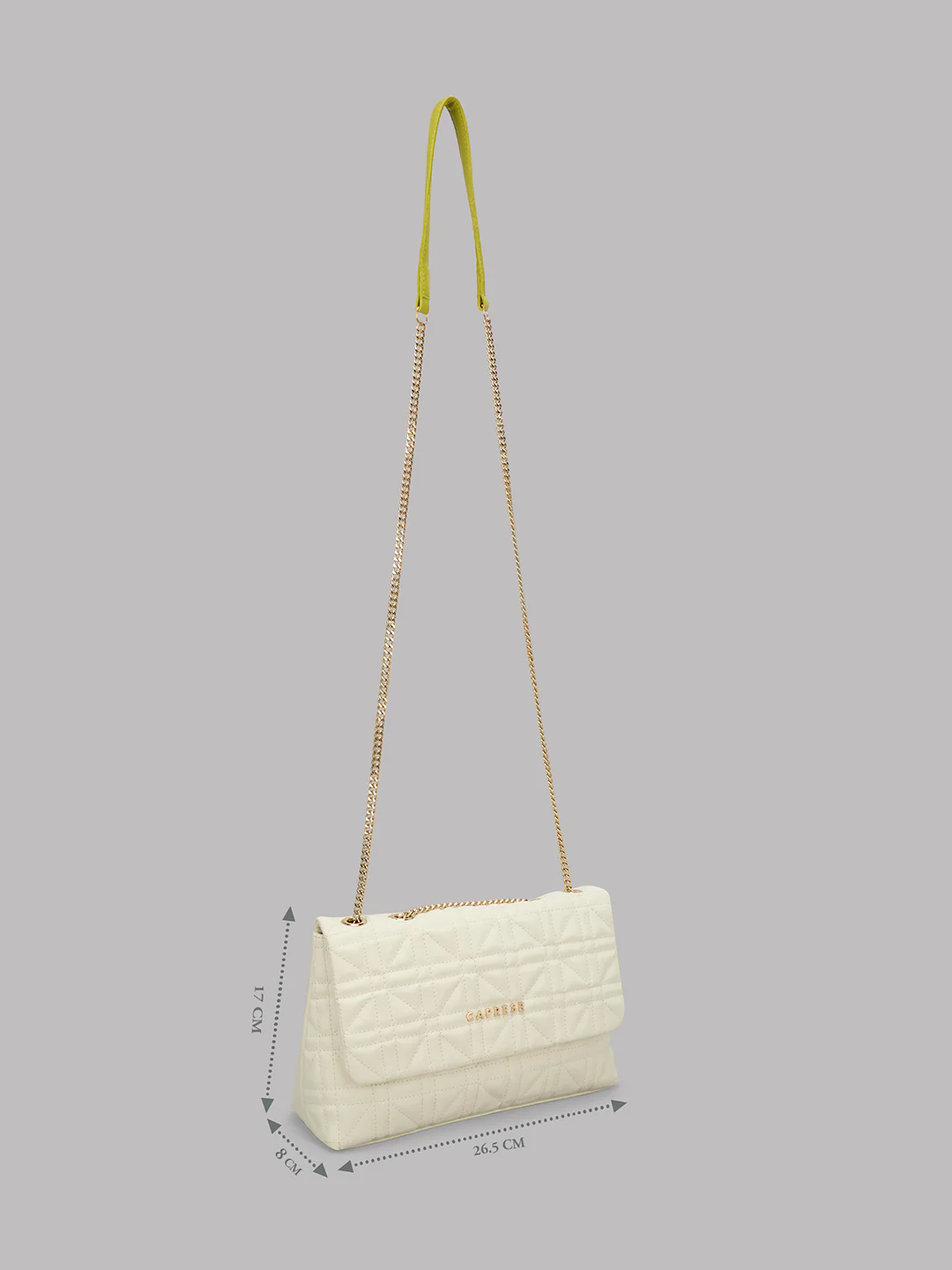 Caprese Aimee Medium Alpine Oat Sling Bag - Image 16
