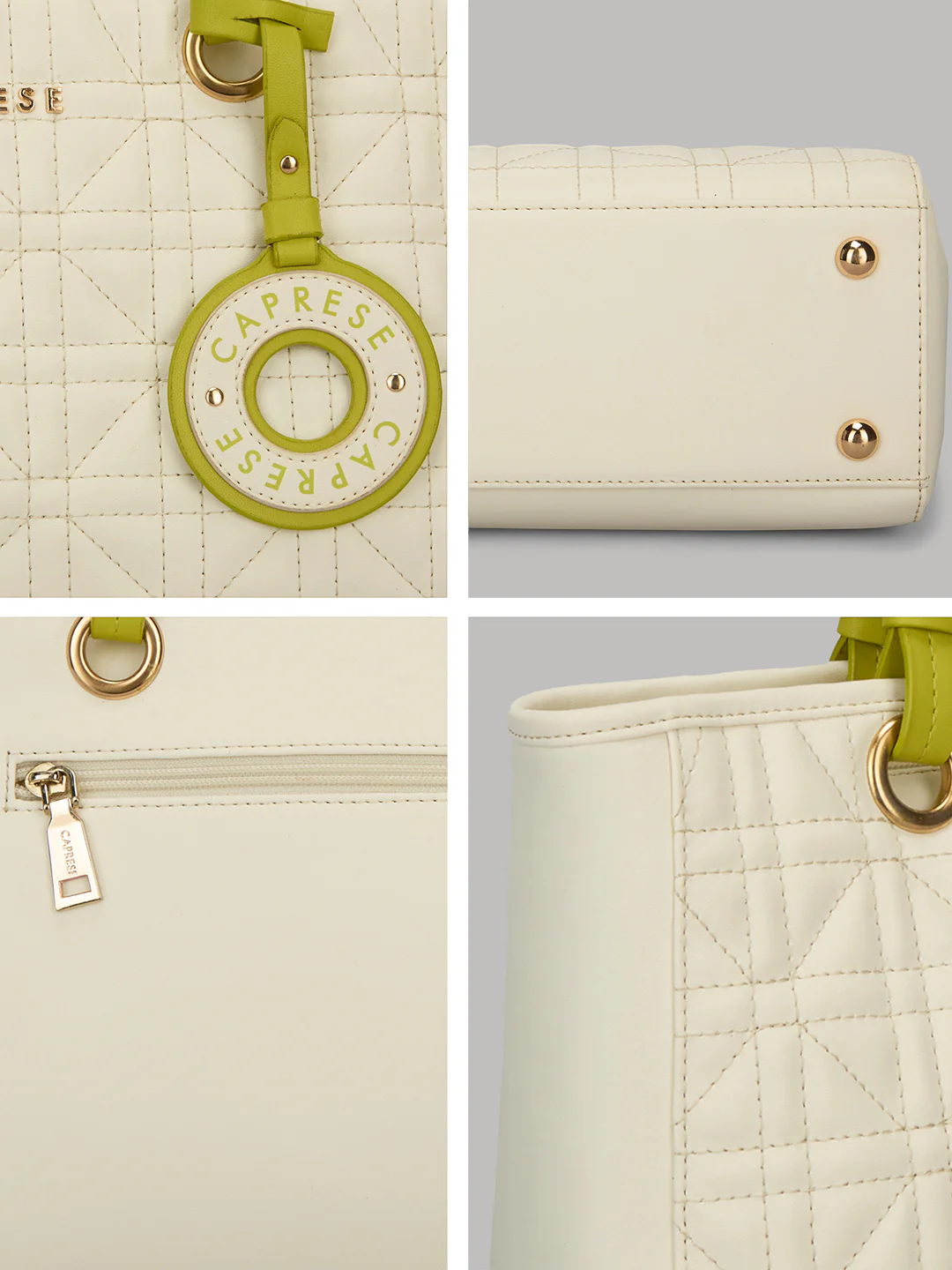 Caprese Aimee Medium Alpine Oat Tote Bag - Image 4