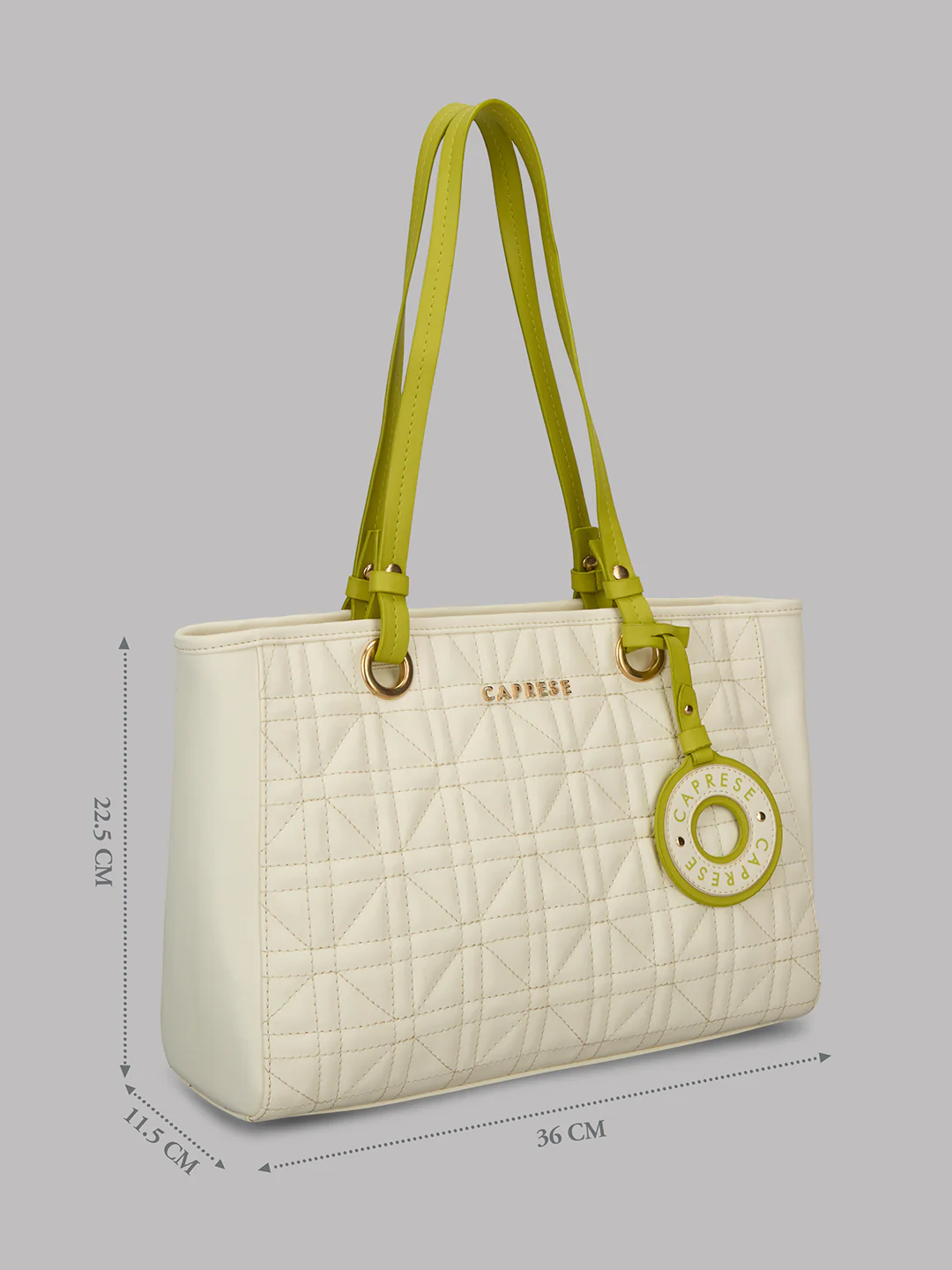 Caprese Aimee Medium Alpine Oat Tote Bag - Image 6