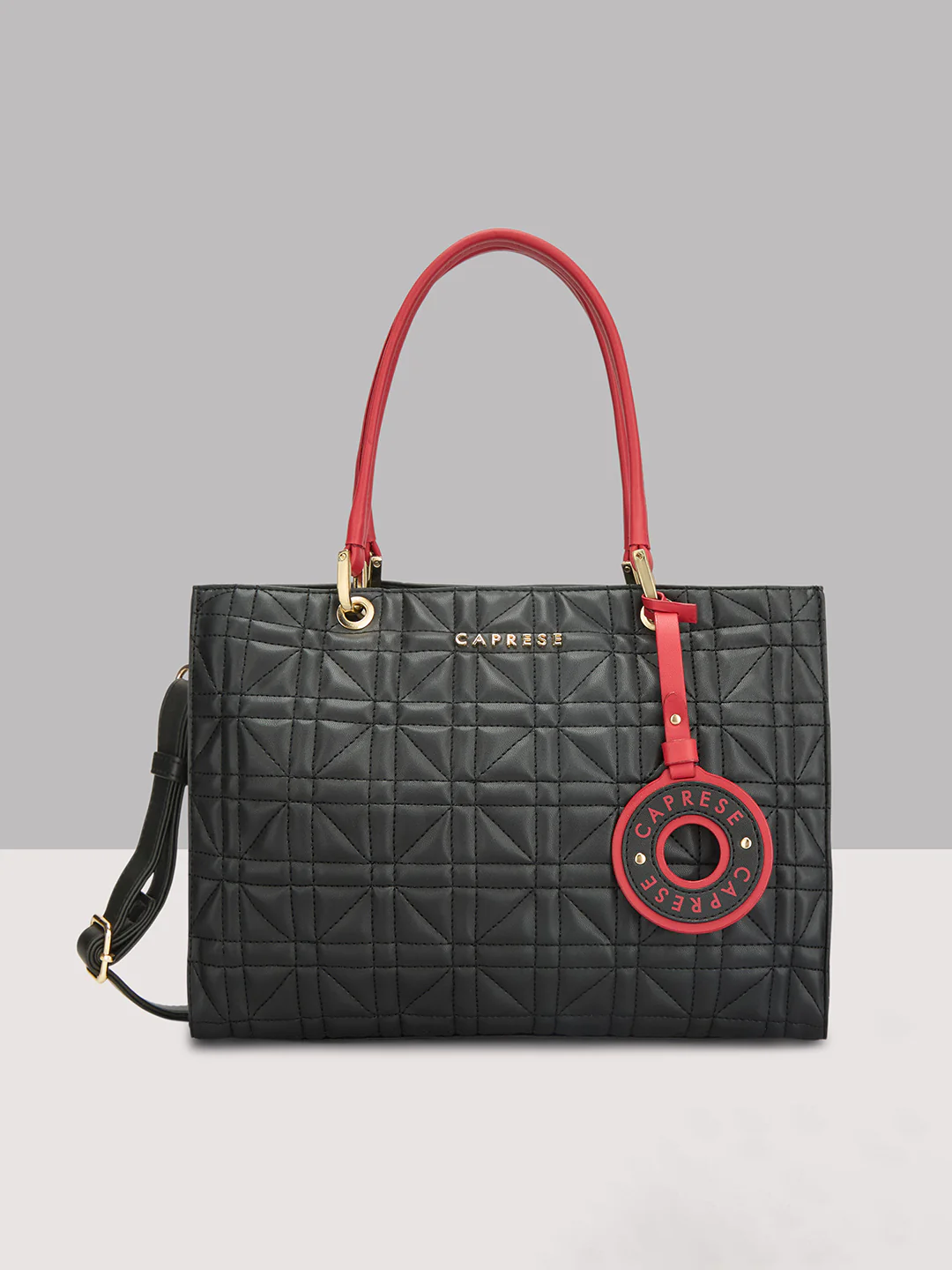Caprese Aimee Medium Black Satchel - Image 11
