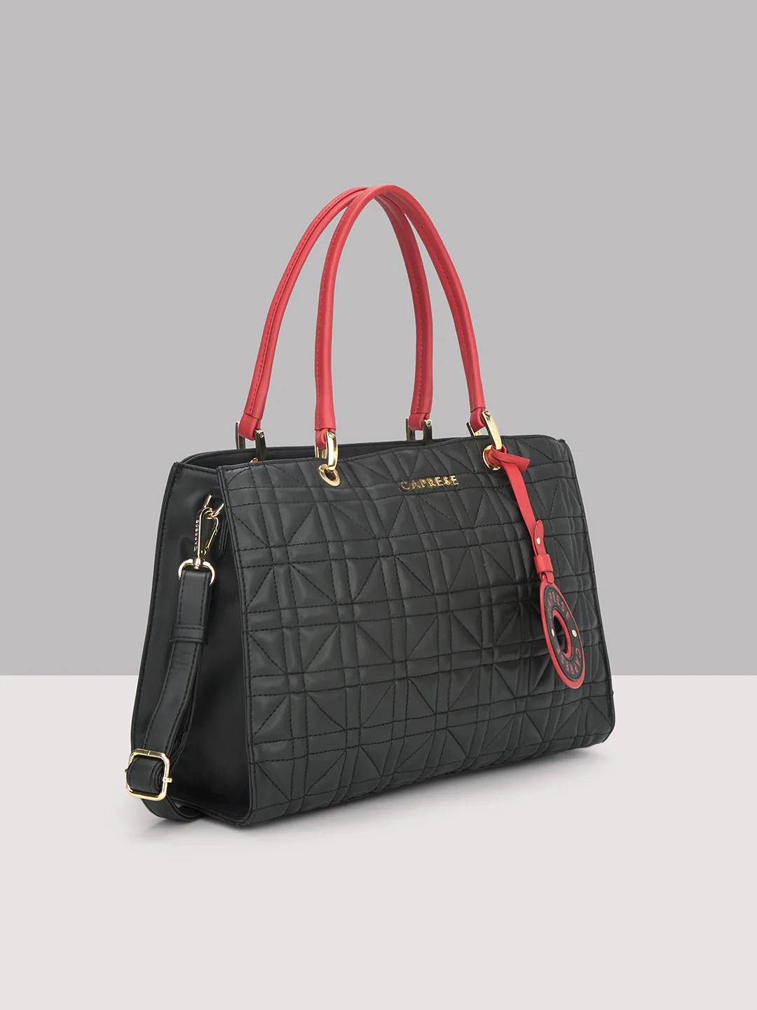 Caprese Aimee Medium Black Satchel - Image 12