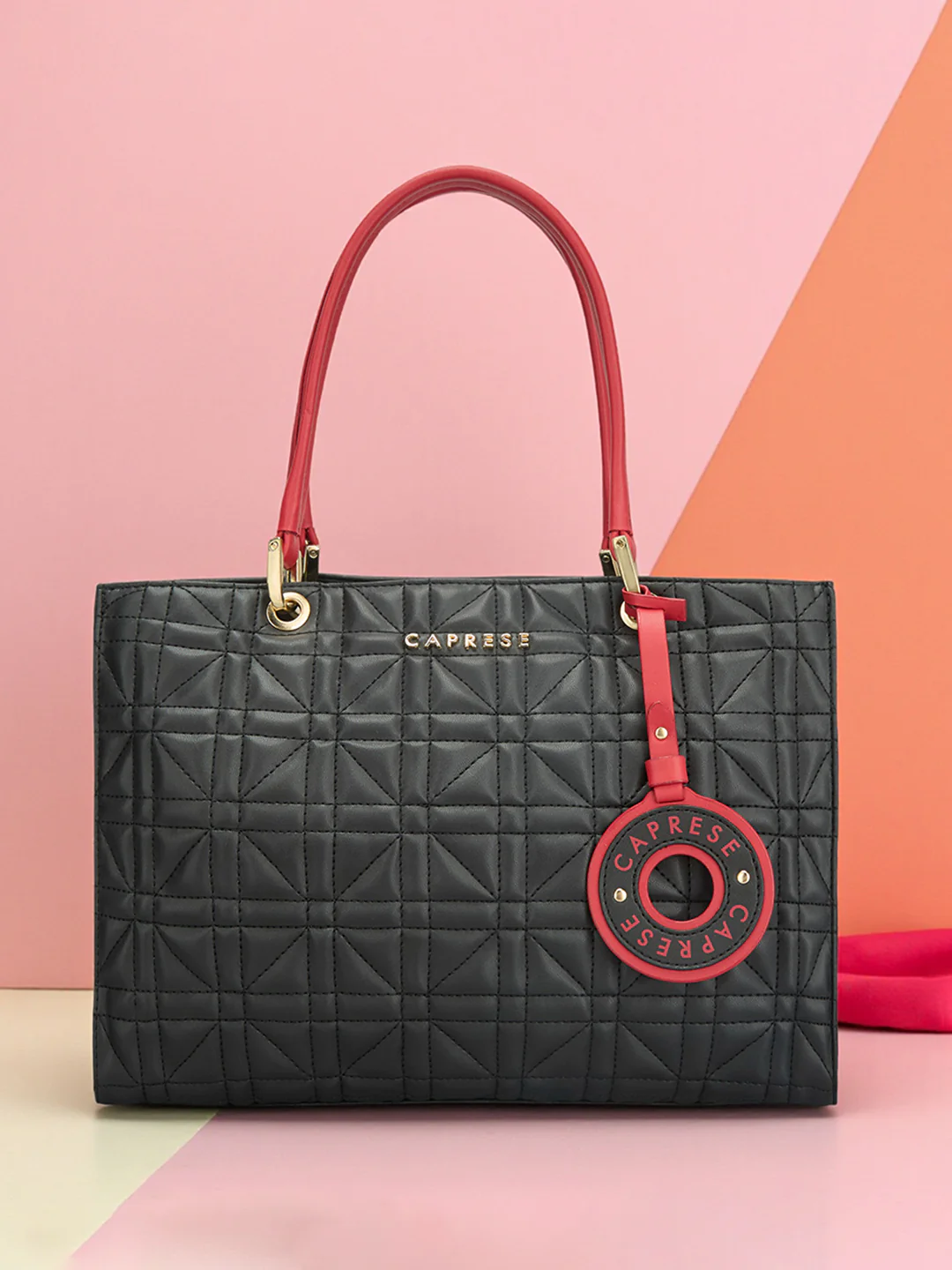 Caprese Aimee Medium Black Satchel - Image 13
