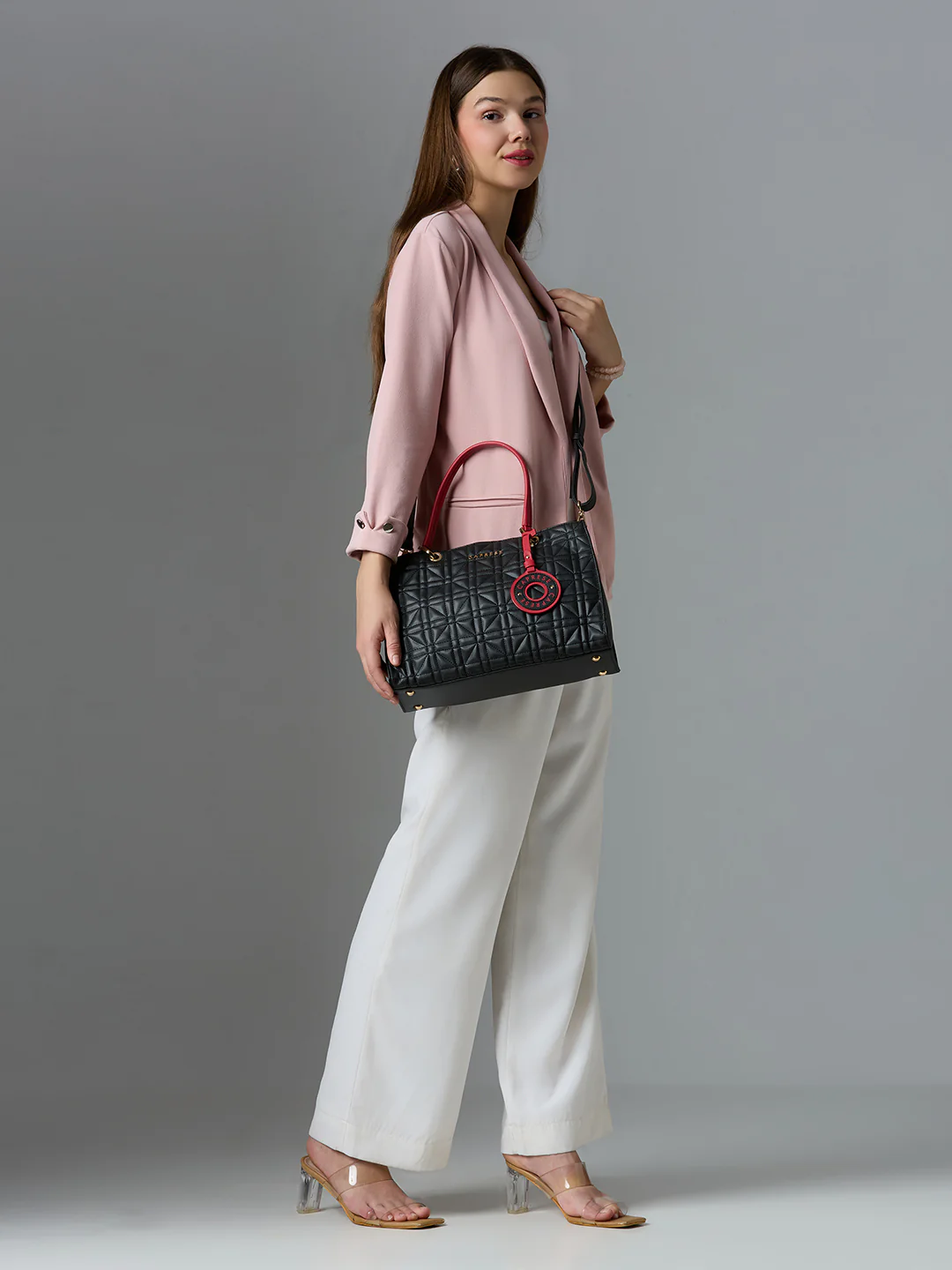 Caprese Aimee Medium Black Satchel - Image 14