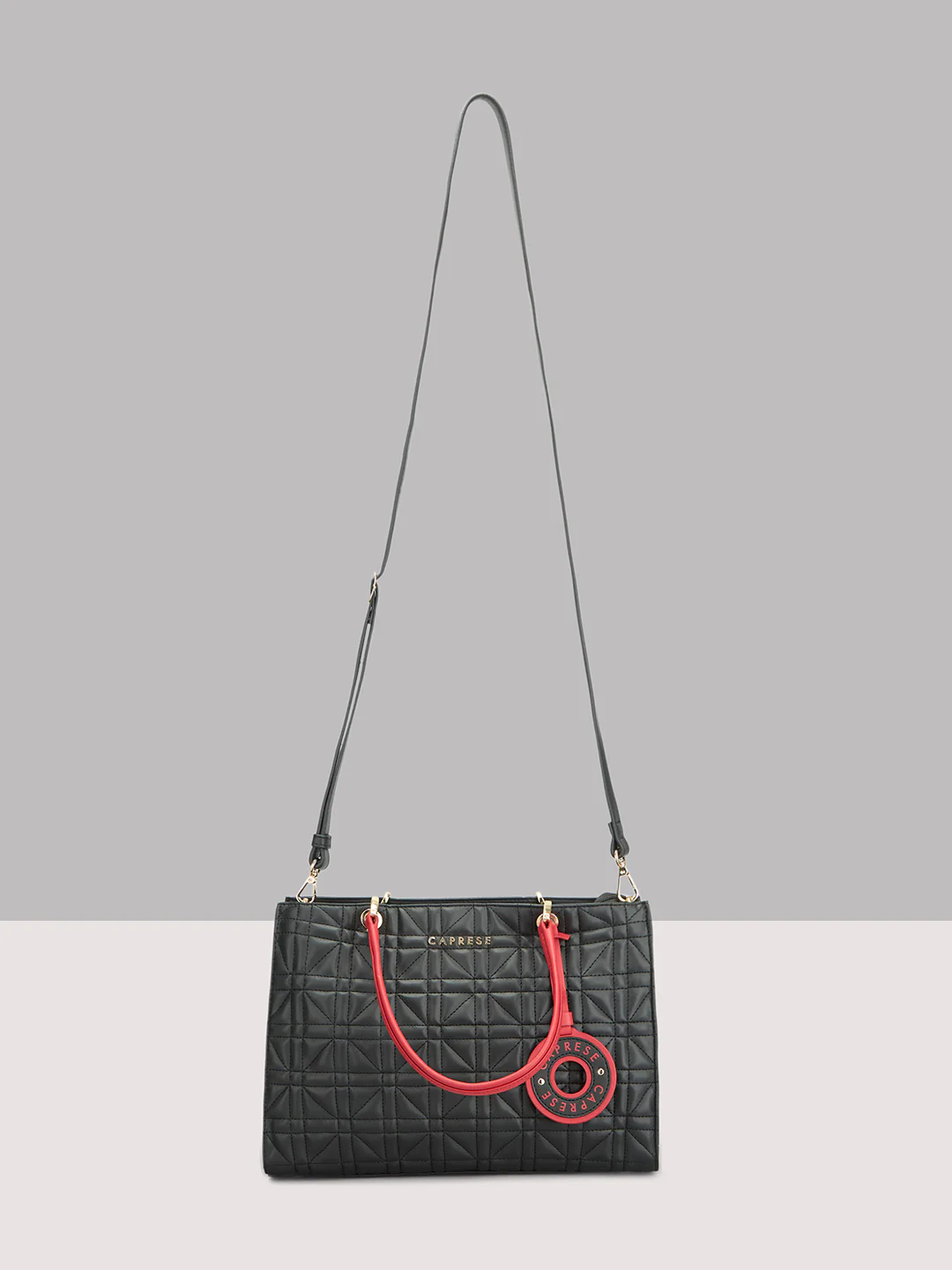 Caprese Aimee Medium Black Satchel - Image 6