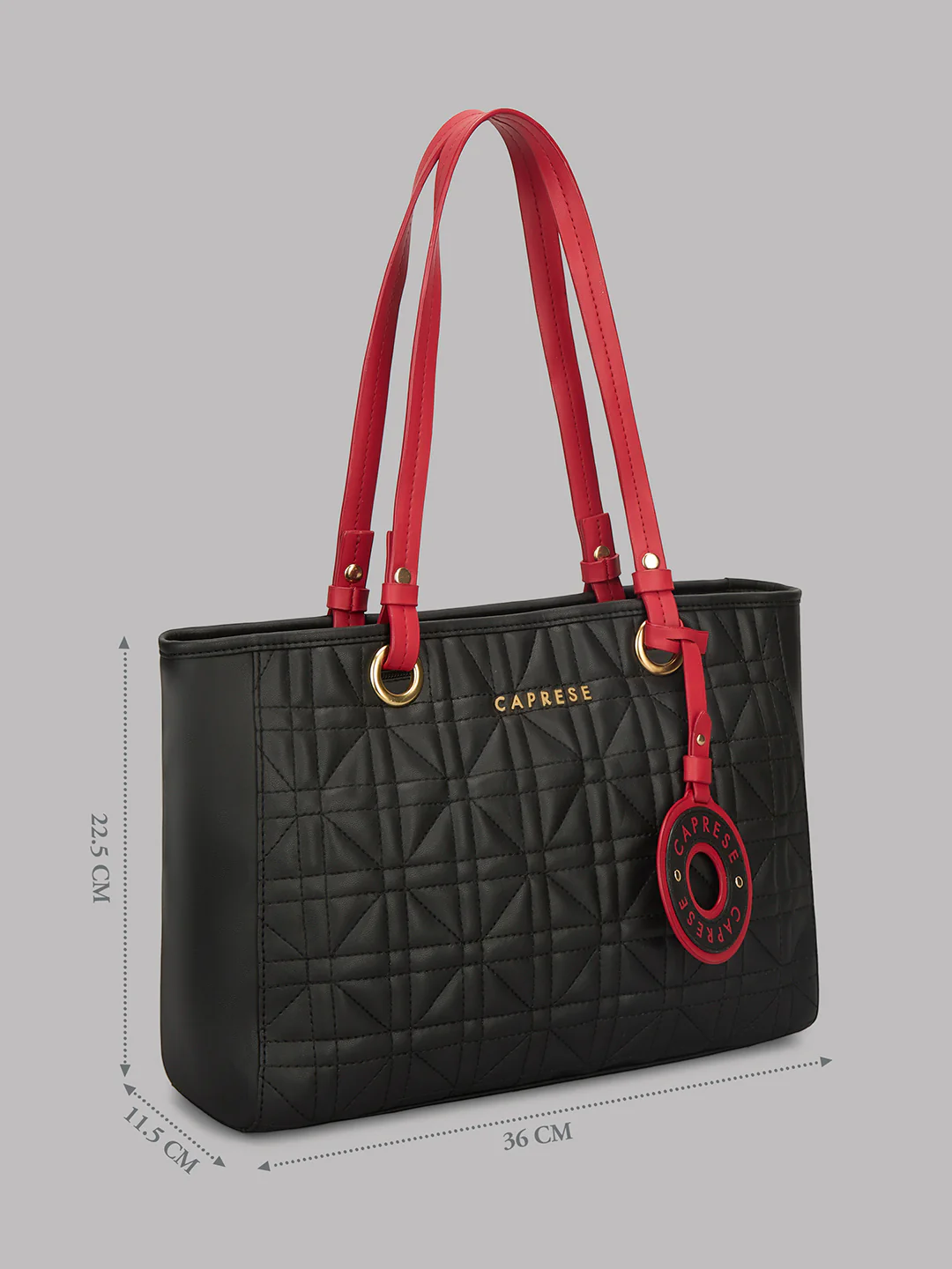 Caprese Aimee Medium Black Tote Bag - Image 7