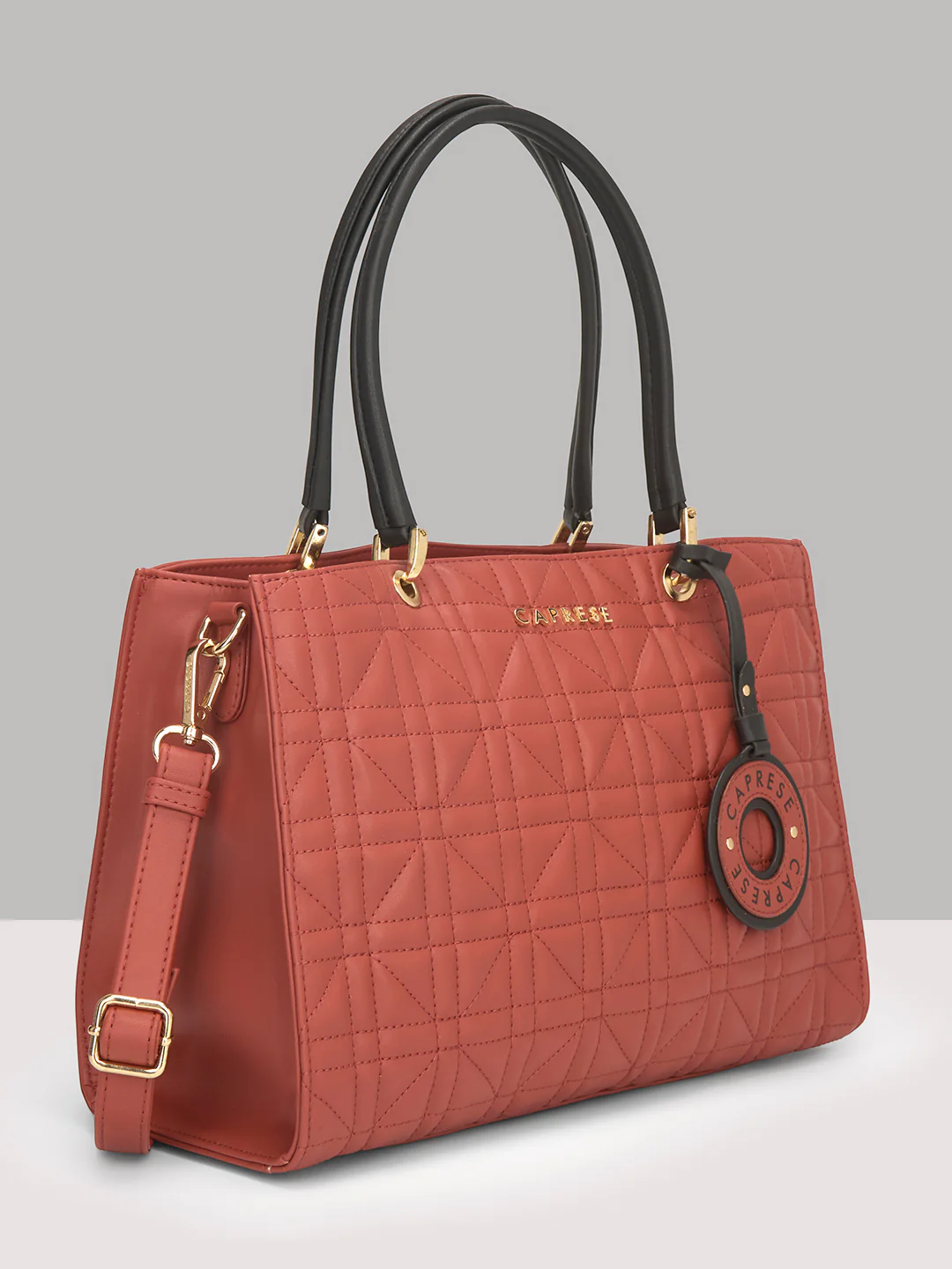 Caprese Aimee Medium Intense Rust Satchel - Image 12