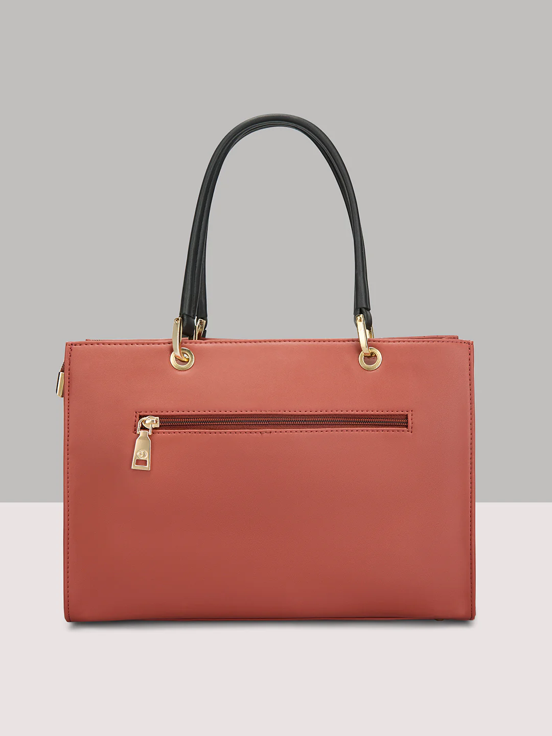 Caprese Aimee Medium Intense Rust Satchel - Image 4