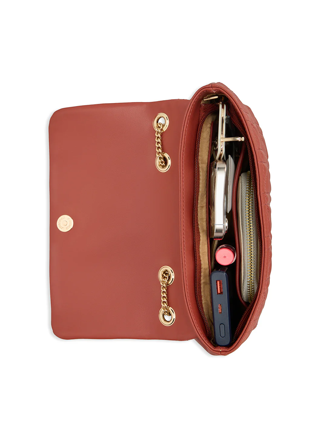Caprese Aimee Medium Intense Rust Sling Bag - Image 8