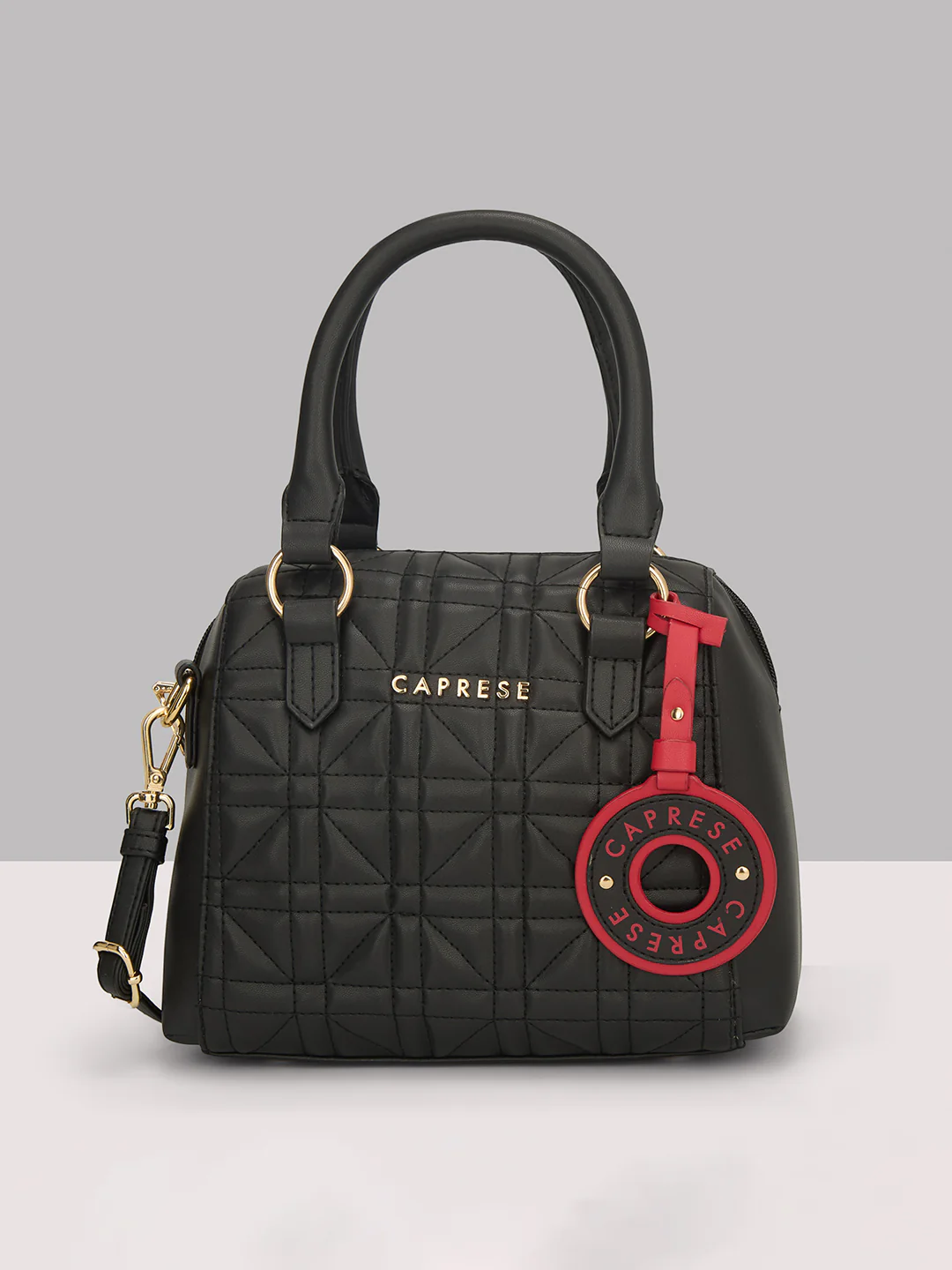 Caprese Aimee Small Black Satchel Bag - Image 11