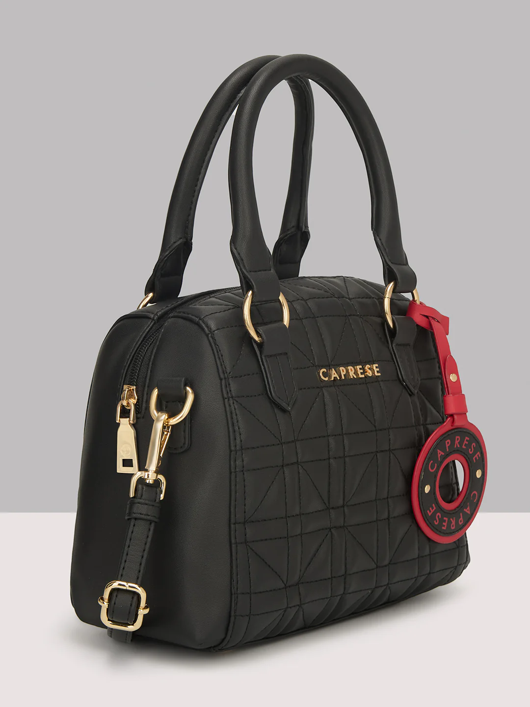 Caprese Aimee Small Black Satchel Bag - Image 12