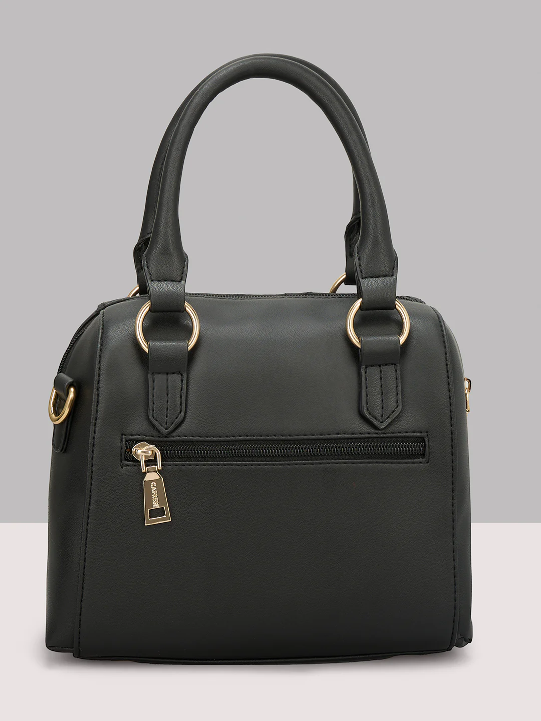 Caprese Aimee Small Black Satchel Bag - Image 4