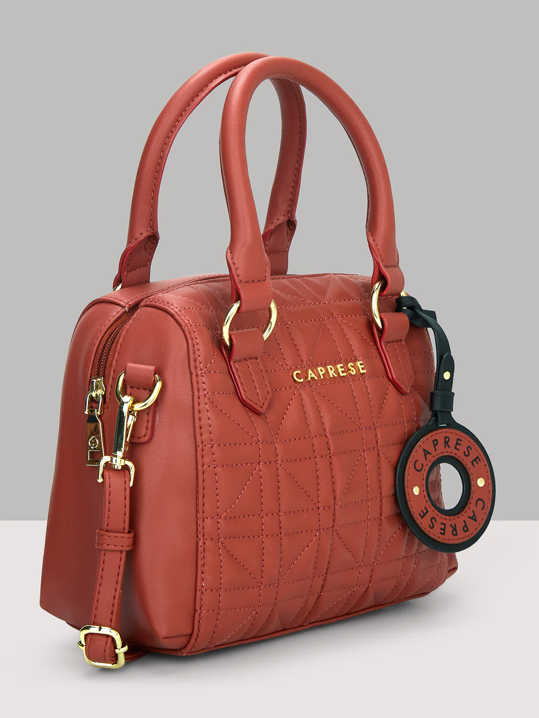Caprese Aimee Small Intense Rust Satchel Bag - Image 12