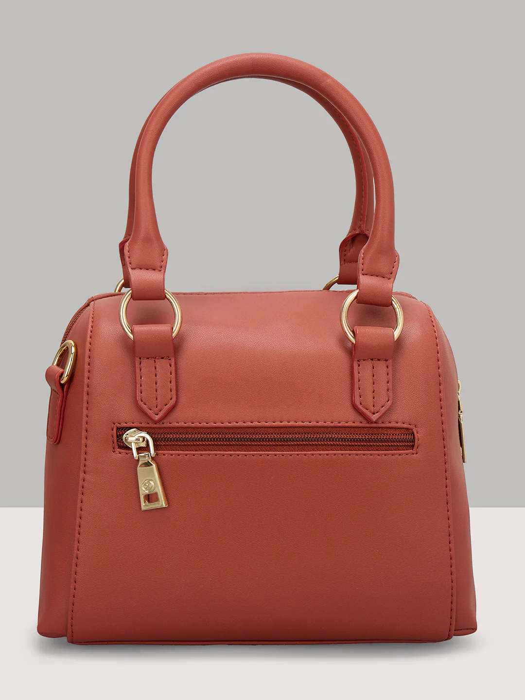Caprese Aimee Small Intense Rust Satchel Bag - Image 4