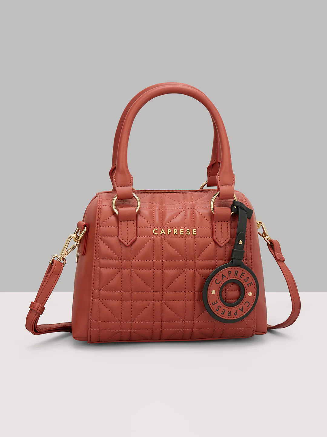 Caprese Aimee Small Intense Rust Satchel Bag - Image 6