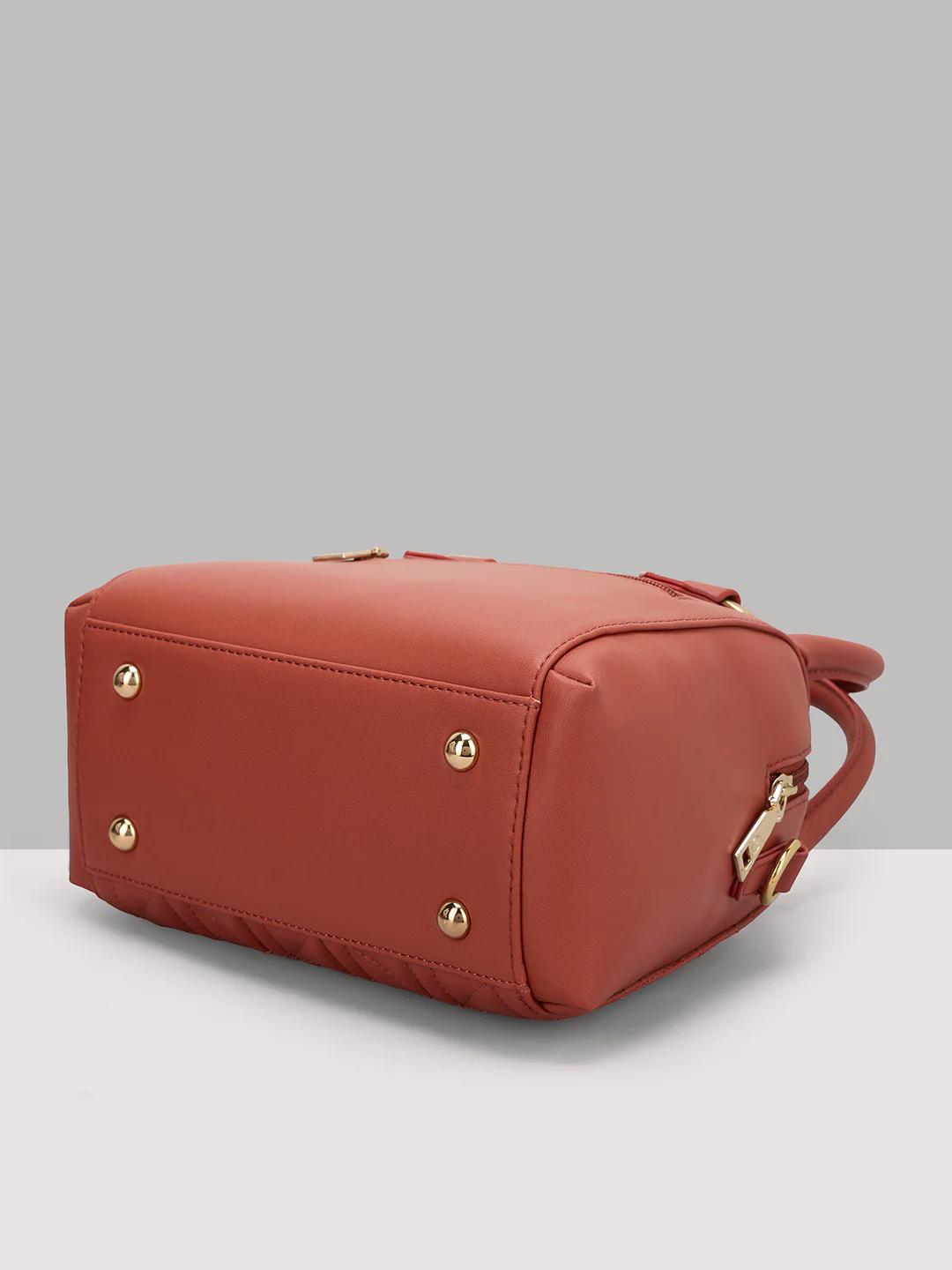 Caprese Aimee Small Intense Rust Satchel Bag - Image 7