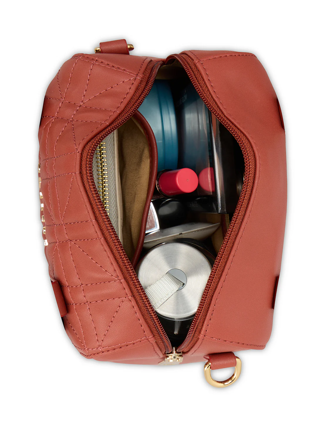 Caprese Aimee Small Intense Rust Satchel Bag - Image 9