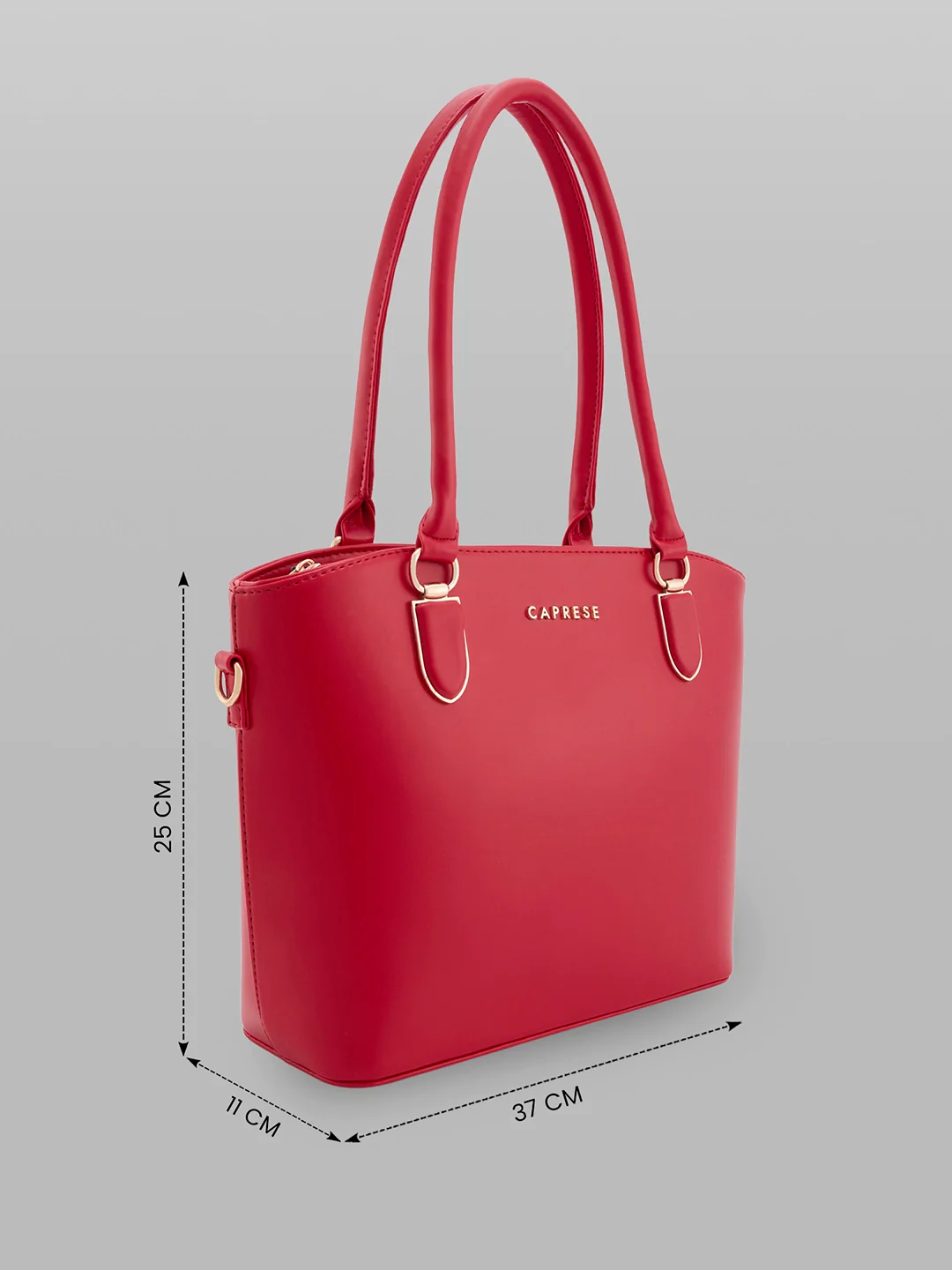 Caprese Akina Medium Red Satchel Bag - Image 5